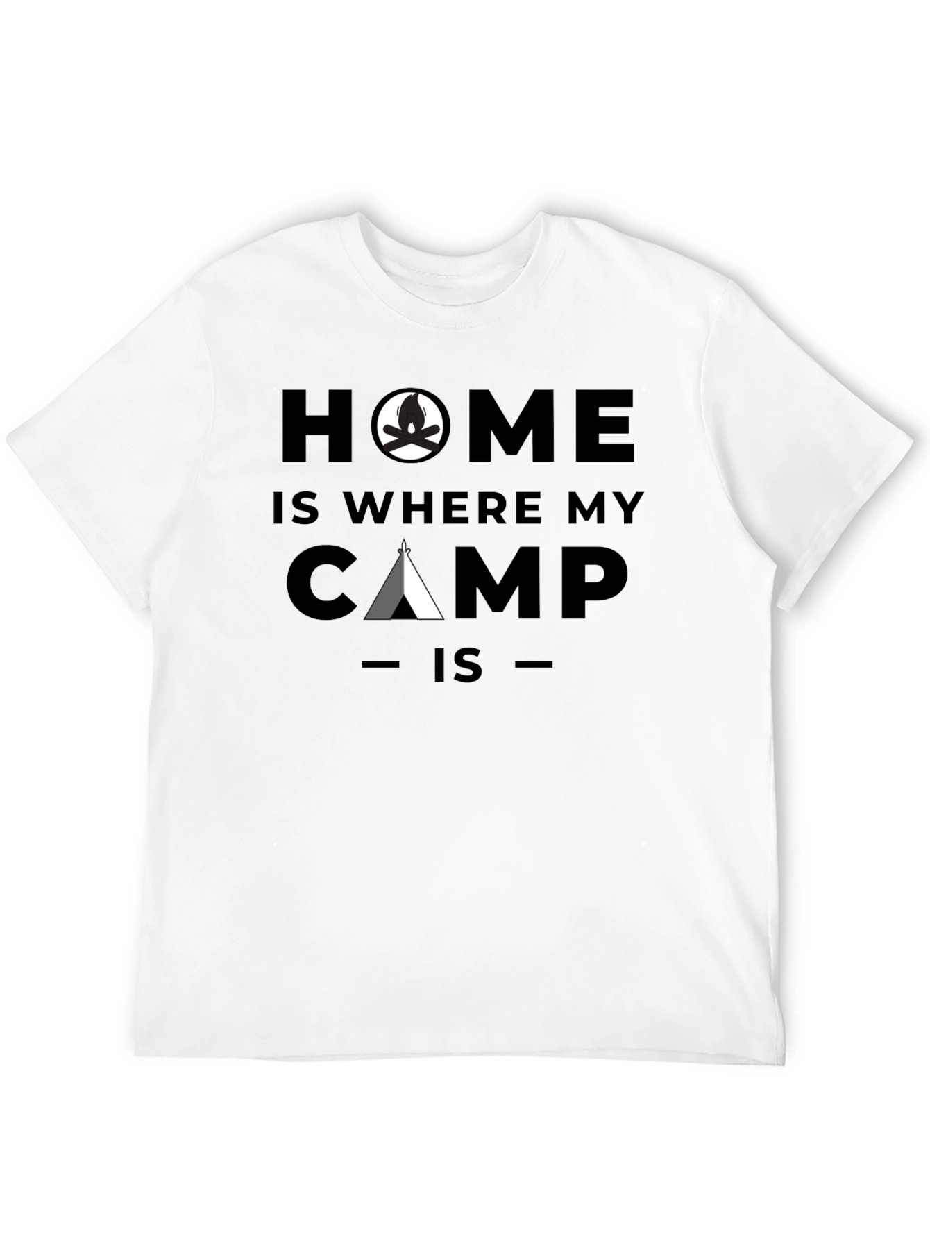 Black Home is Where My Camp Is T-Shirt view 12