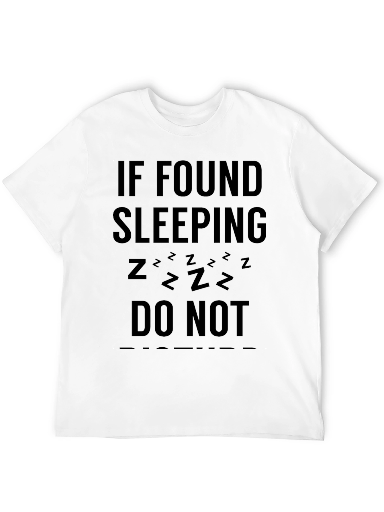 Black Funny Sleep Graphic T-Shirt view 12
