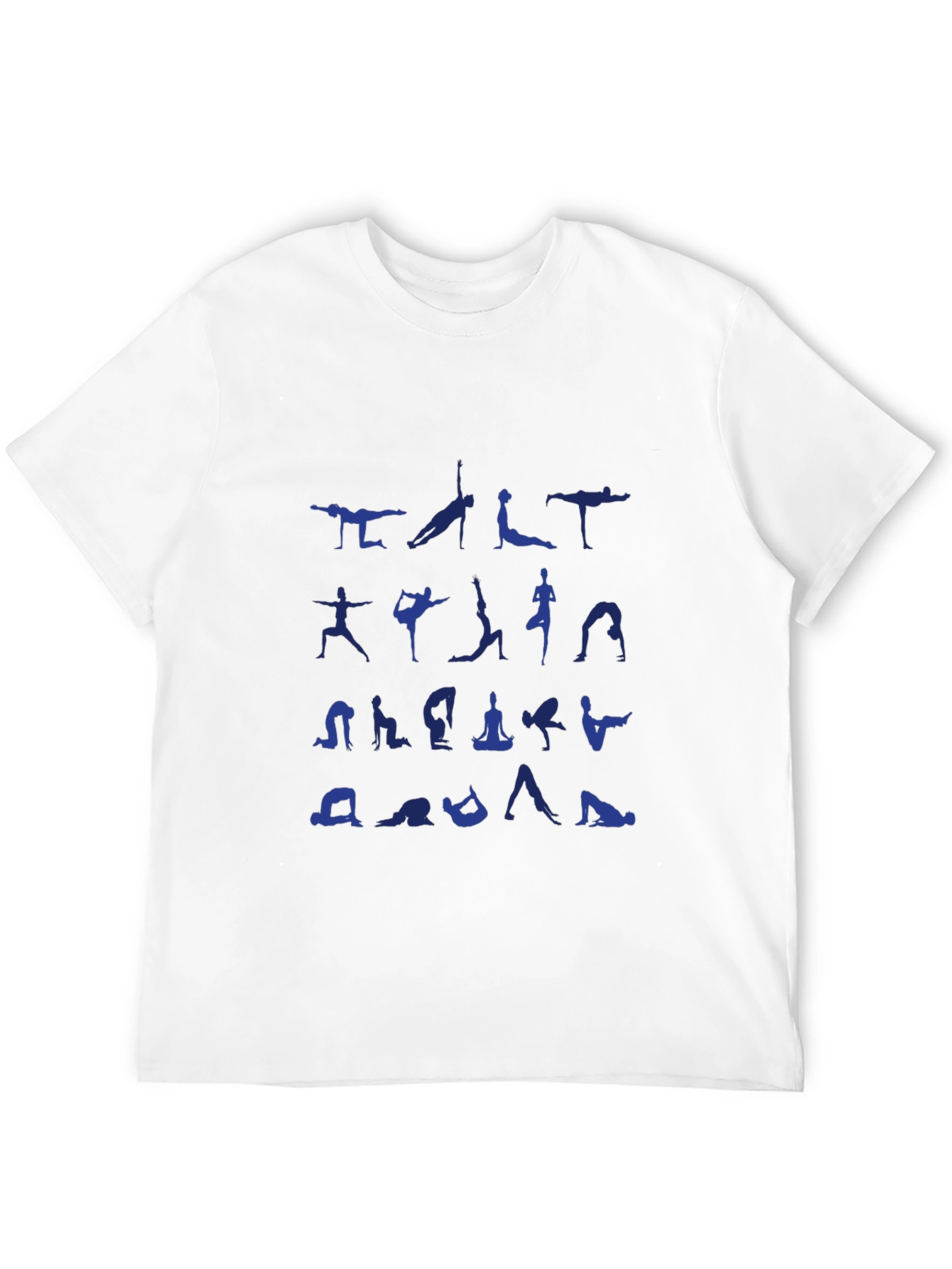 Black Yoga Pose Graphic Tee - Men's Black T-Shirt view 12