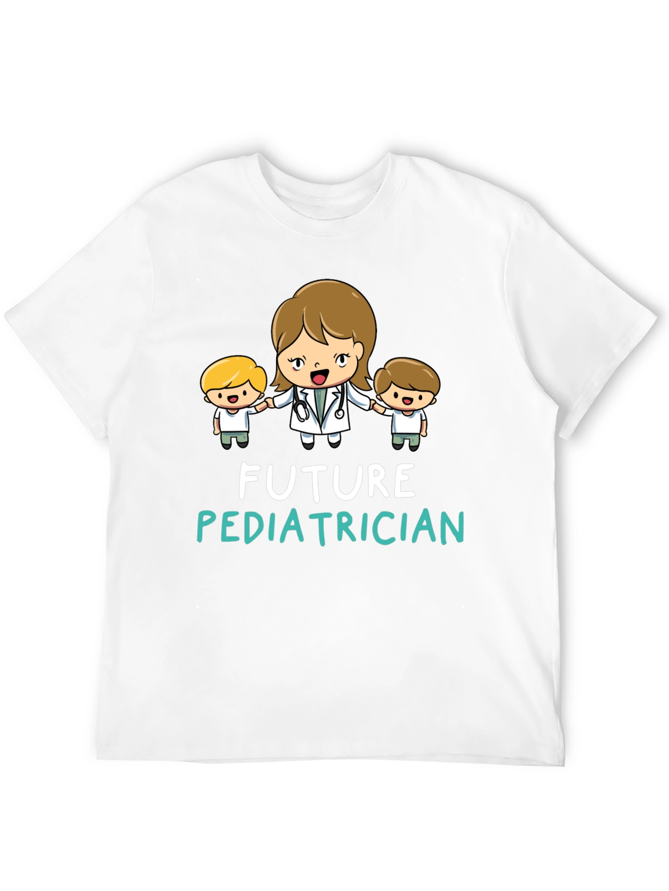 Black Future Pediatrician Black T-Shirt view 12
