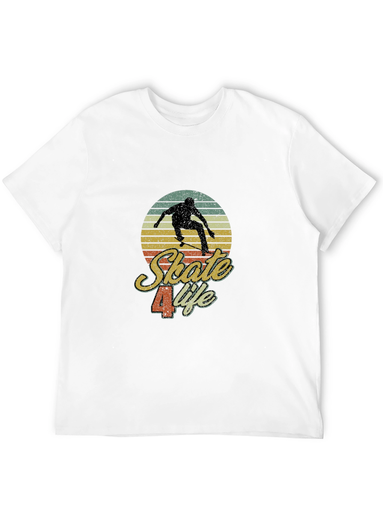 Black Skate 4 Life Retro Graphic Tee view 12