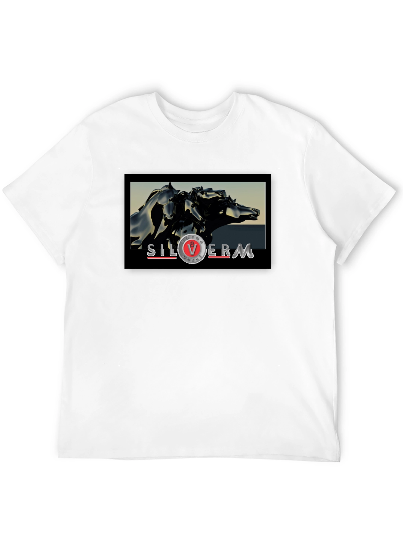 Black SilverM Horse T-Shirt - Bold Graphic Tee view 12