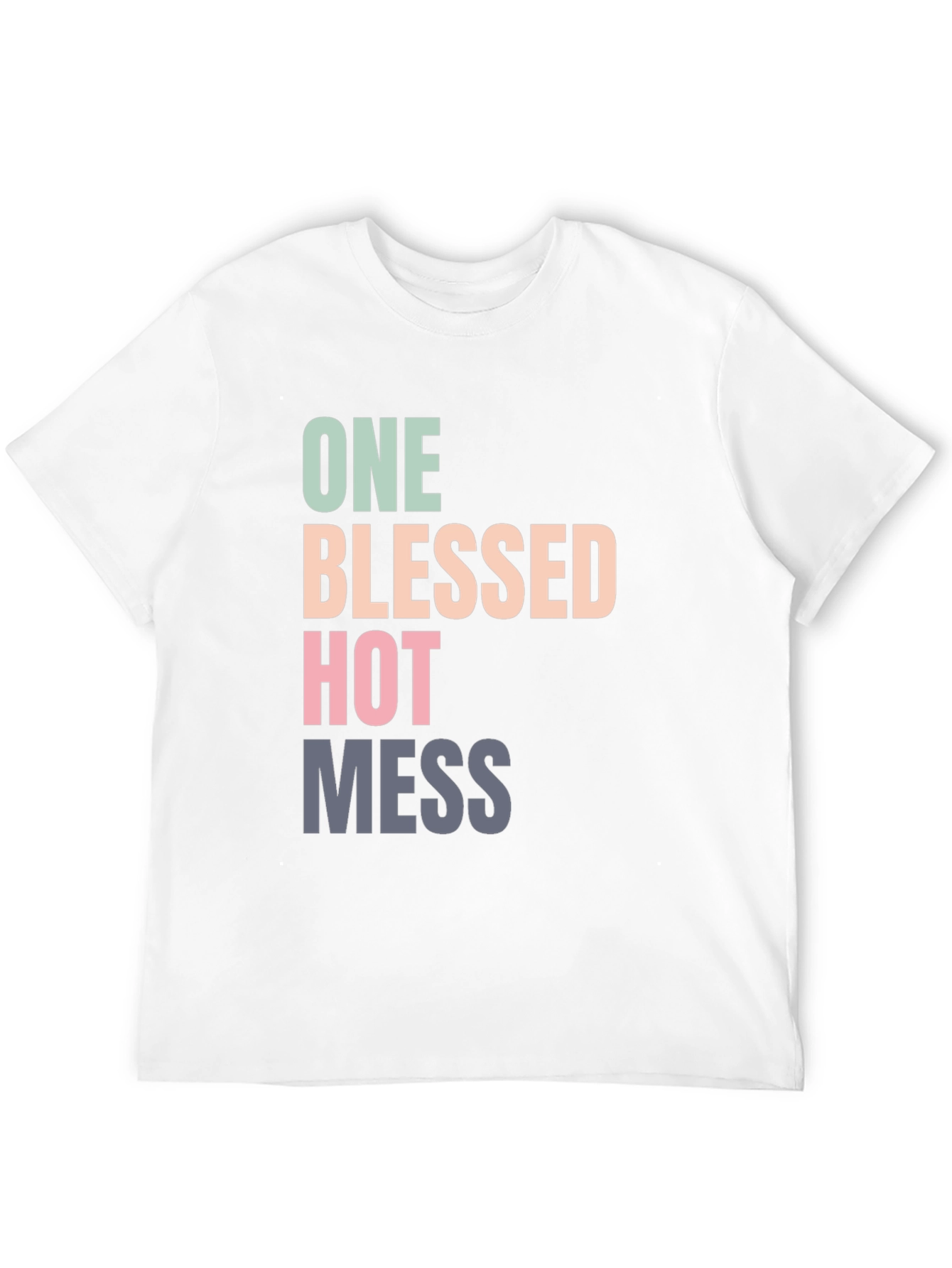 Black One Blessed Hot Mess Graphic Tee view 12