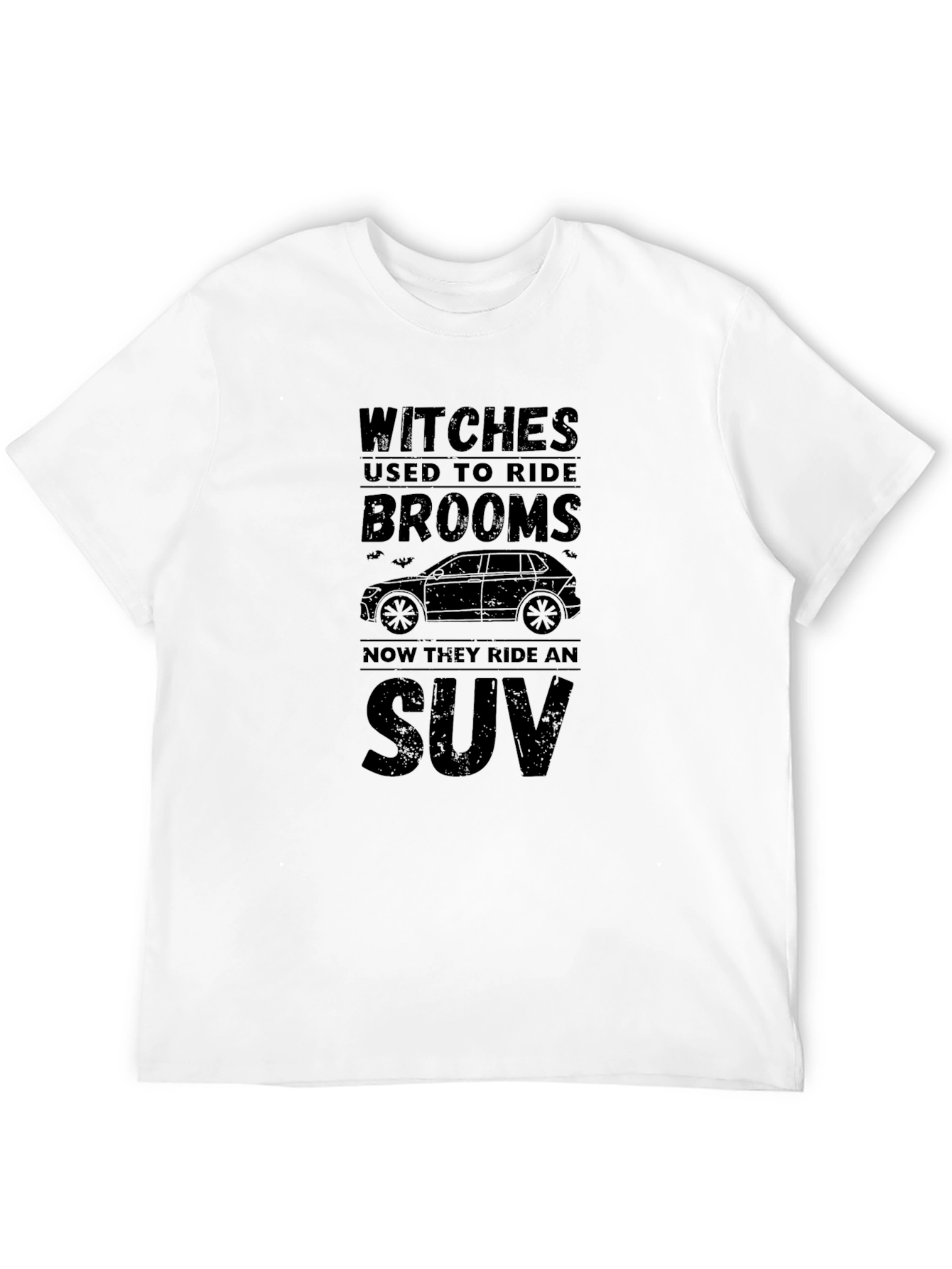Witches Ride SUV Funny Halloween Graphic Tee - 12