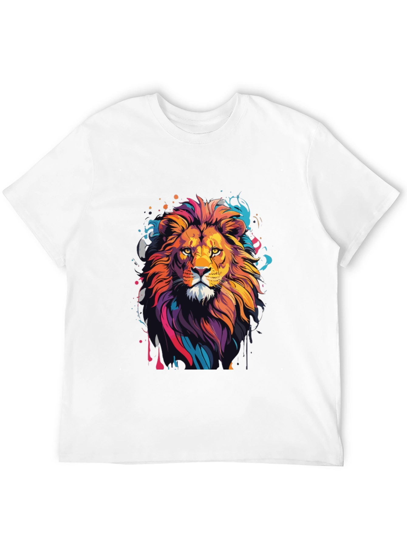 Black Lion Graphic Tee - Men's Black T-Shirt view 12
