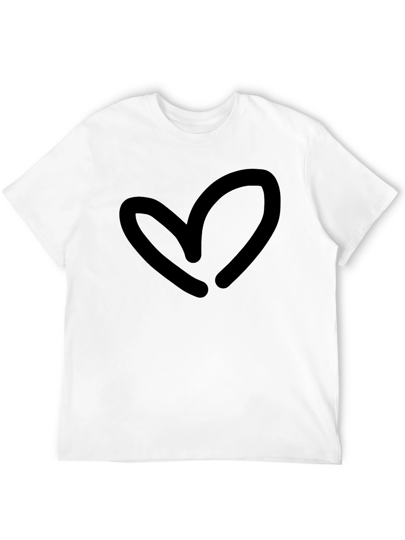 Black Heart Graphic Black T-Shirt - Casual Style view 12