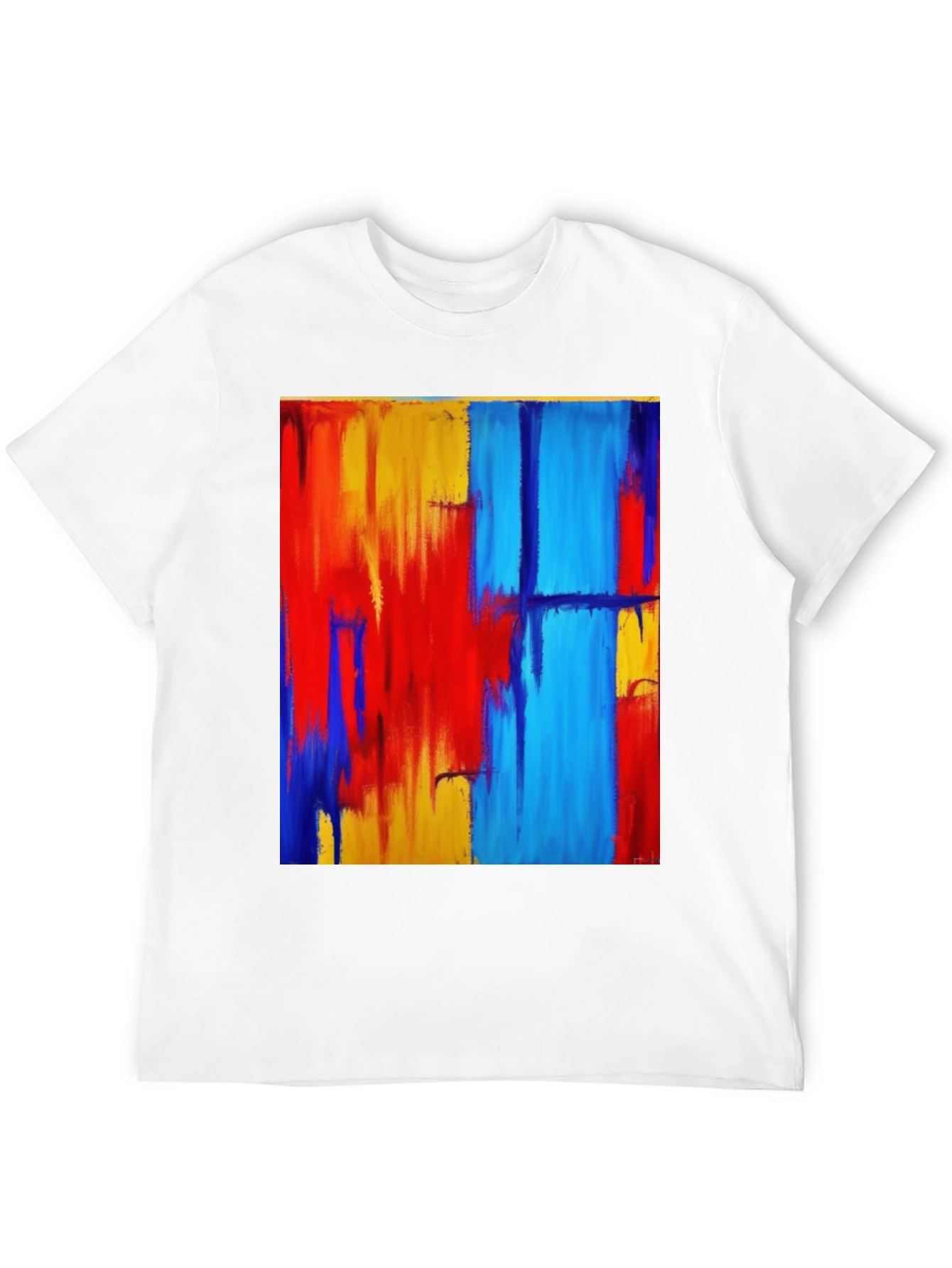 Black Abstract Art T-Shirt - Modern Graphic Tee view 12