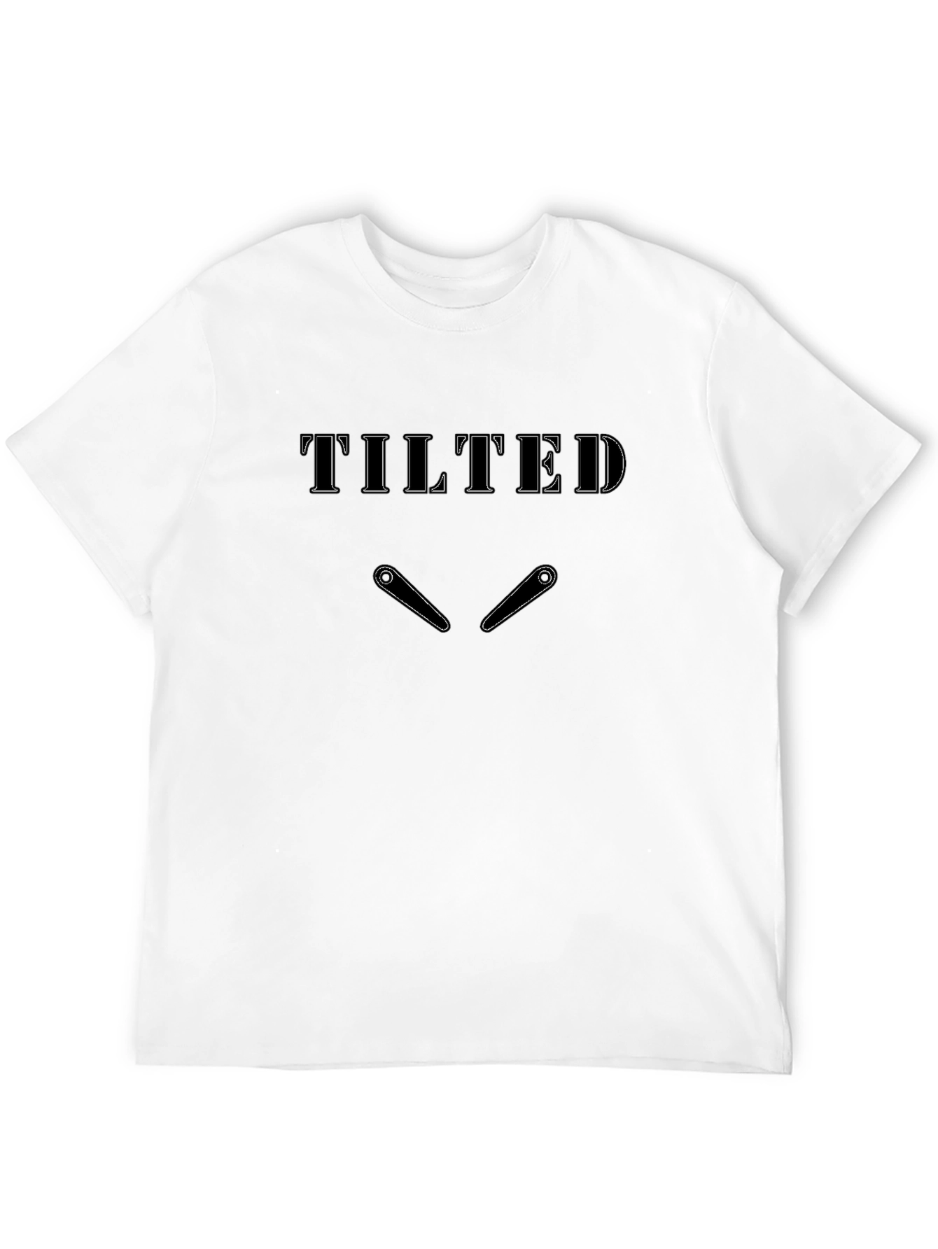 Black Tilted Pinball Graphic T-Shirt - Black view 12
