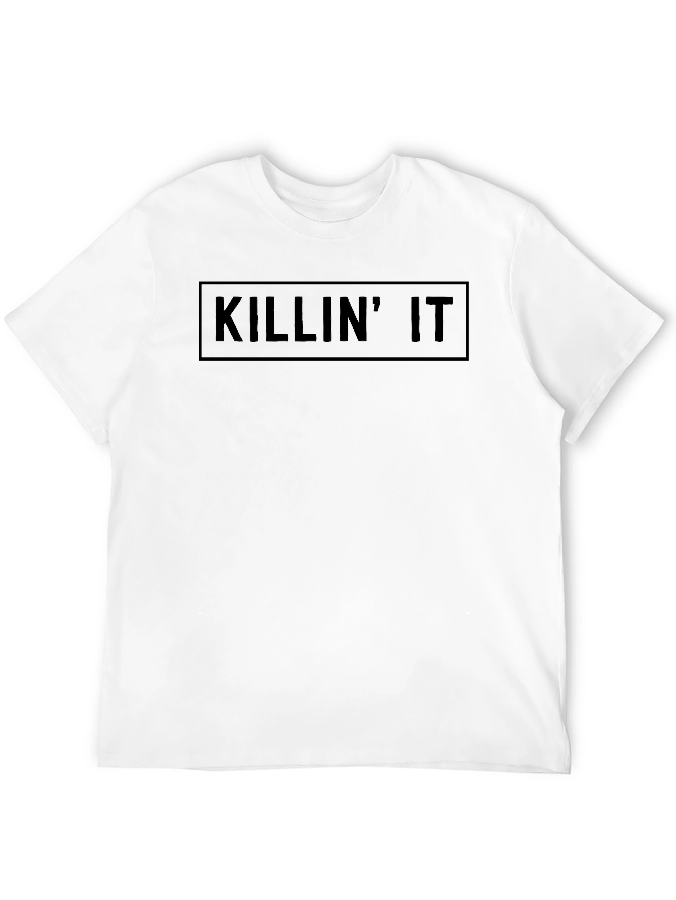 Black Killin' It Graphic Tee - Black Crew Neck T-Shirt view 12