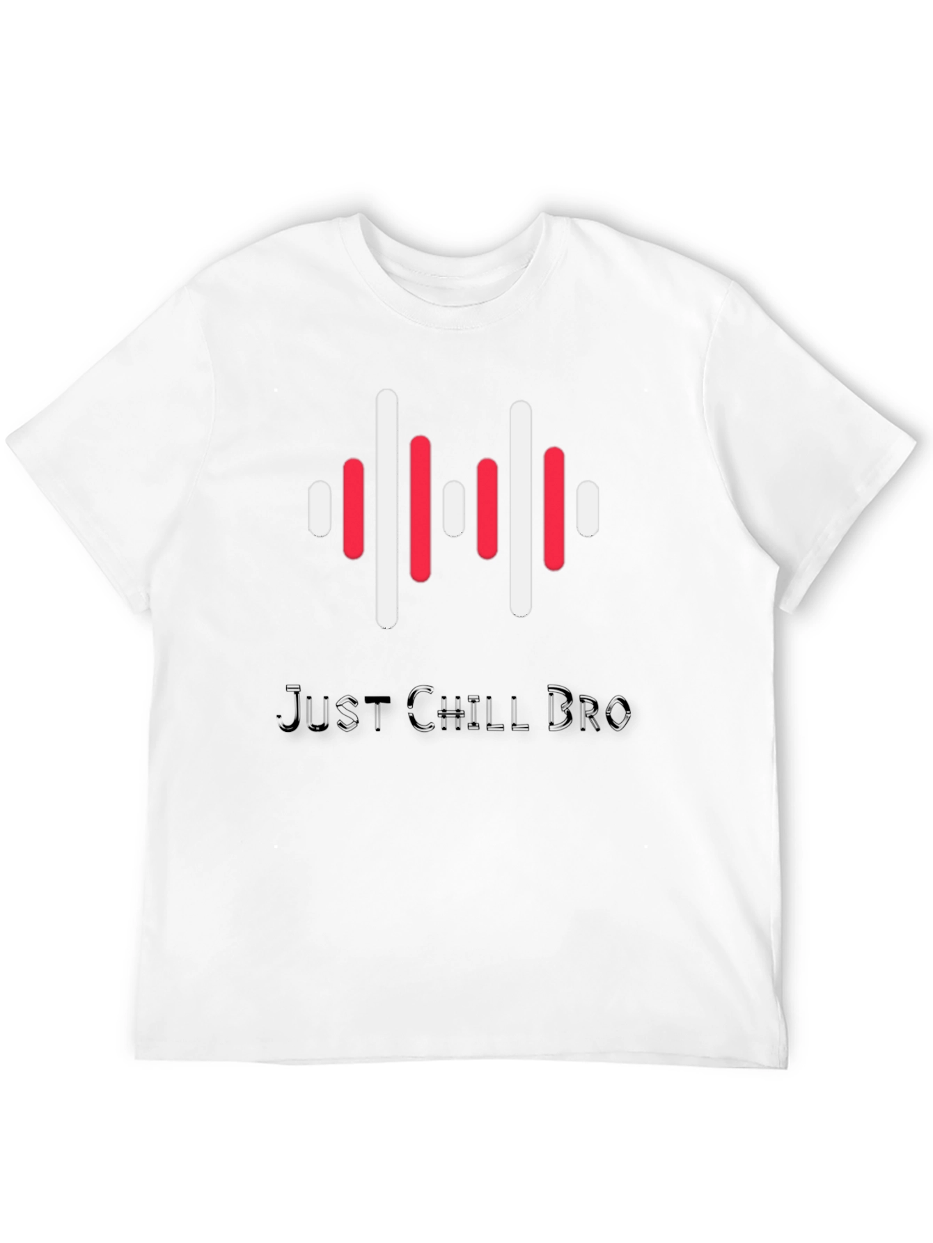 Black Just Chill Bro Graphic Tee view 12