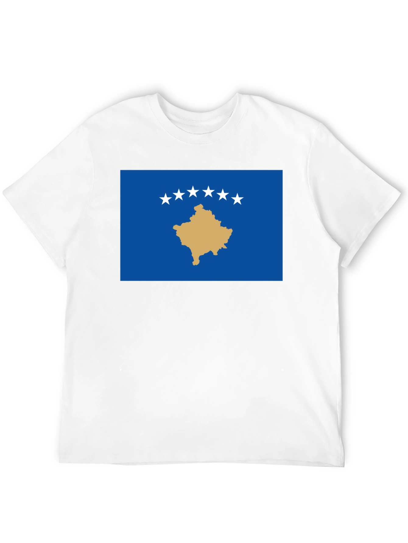 Kosovo Flag Graphic T-Shirt - Black - 12