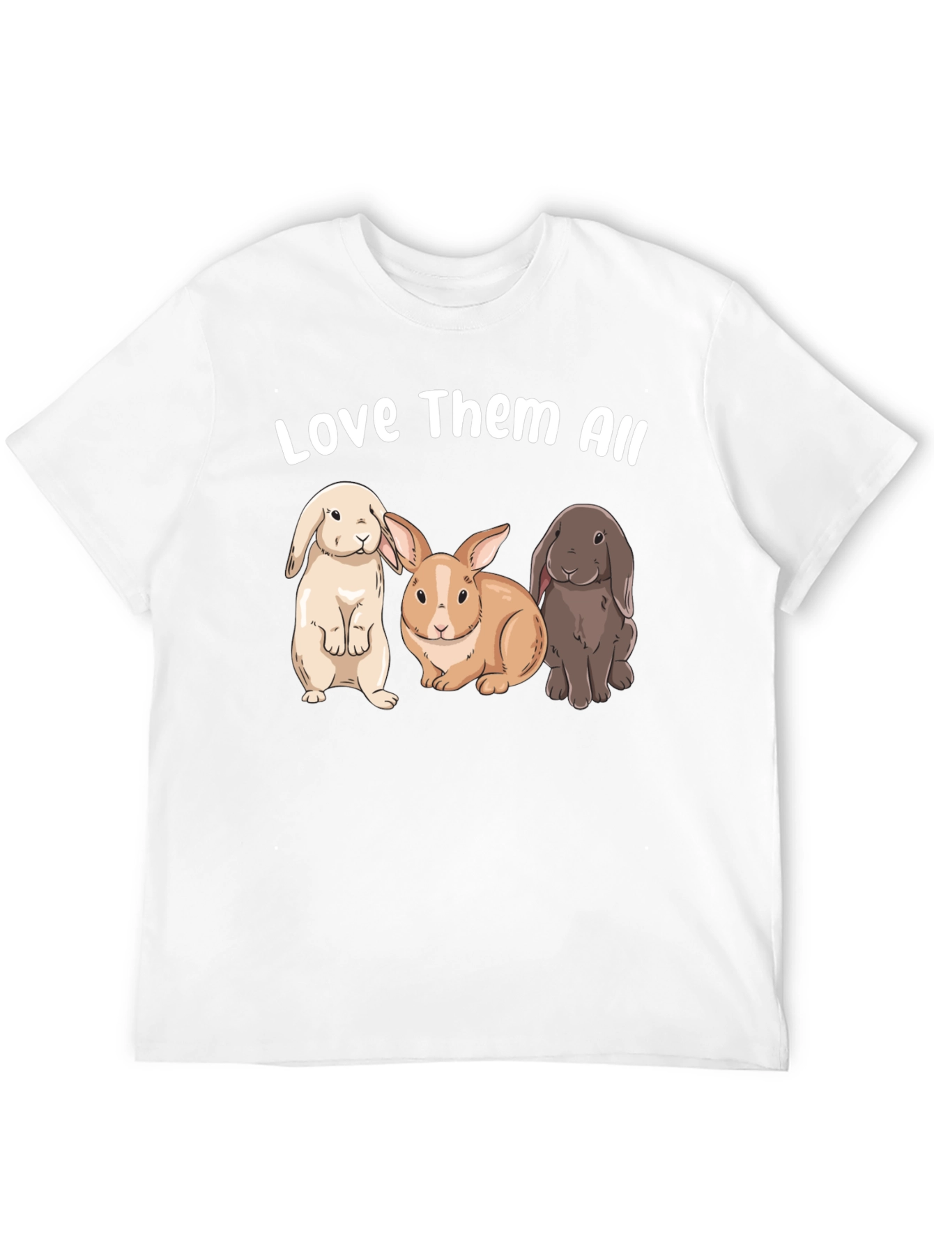 Black Love Them All Bunny Graphic T-Shirt view 12
