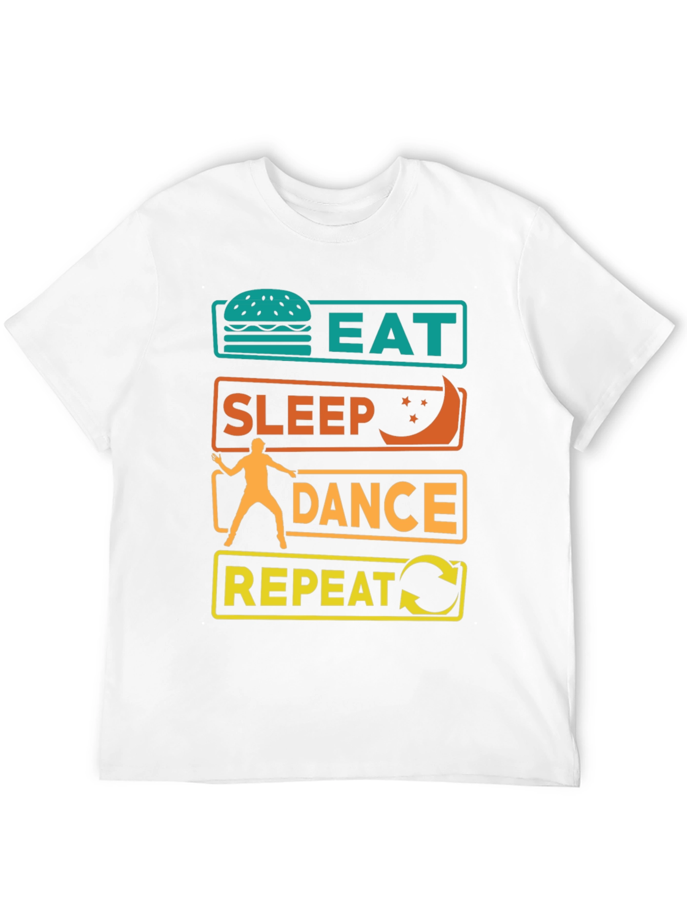 Black Eat Sleep Dance Repeat Graphic Tee view 12