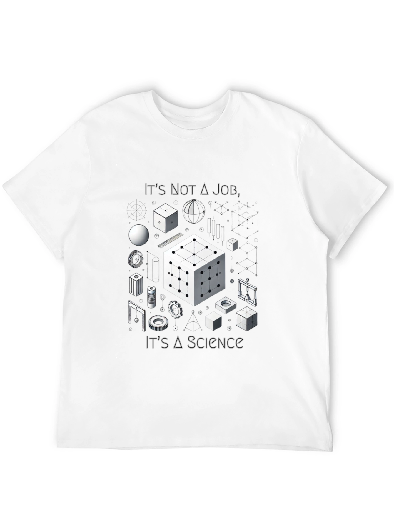 Black It's Not A Job It's A Science T-Shirt view 12