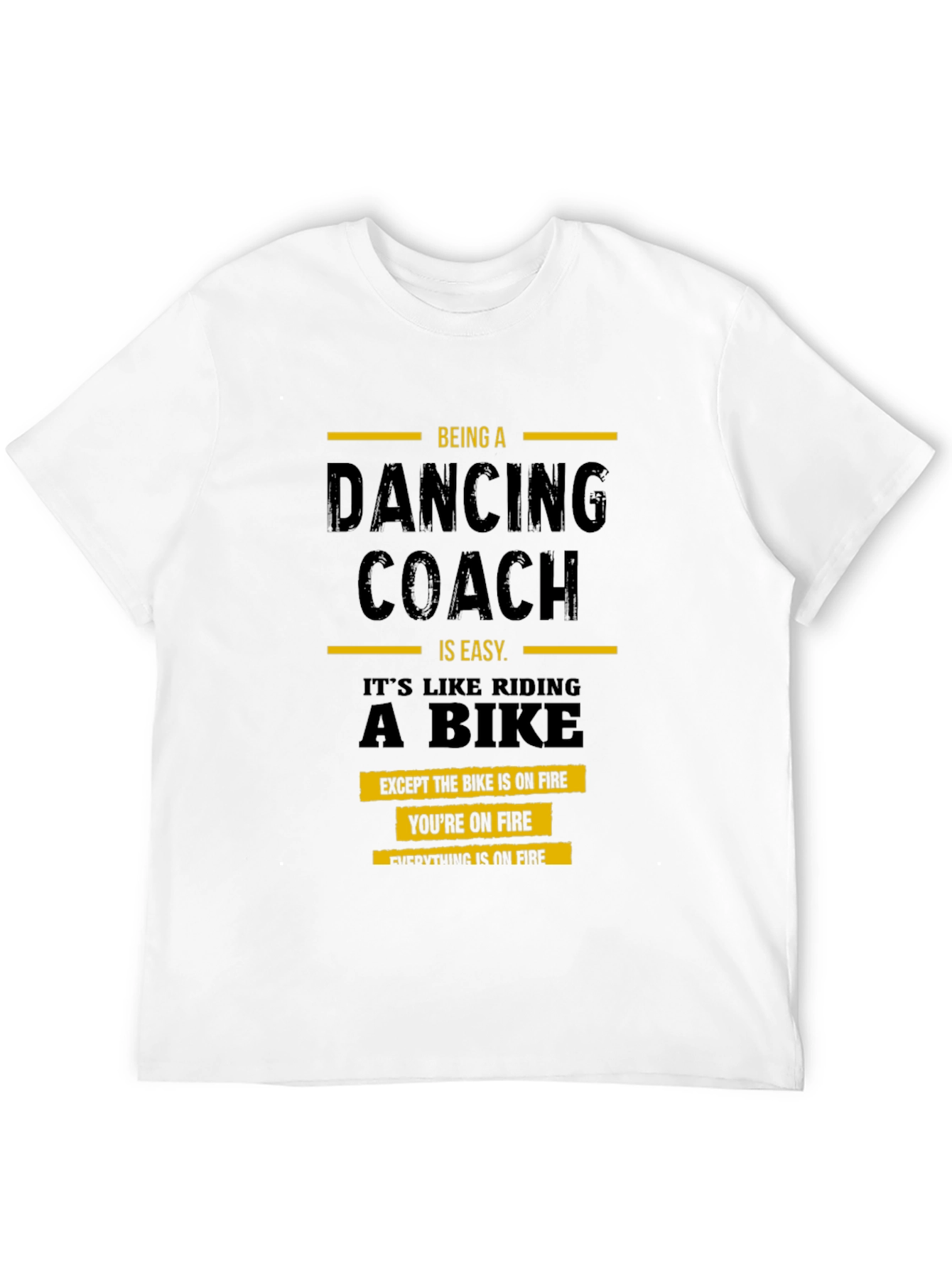 Black Dancing Coach On Fire T-Shirt view 12