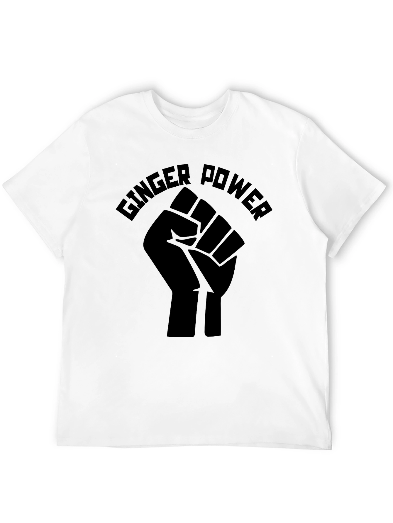 Black Ginger Power Fist Black T-Shirt view 12