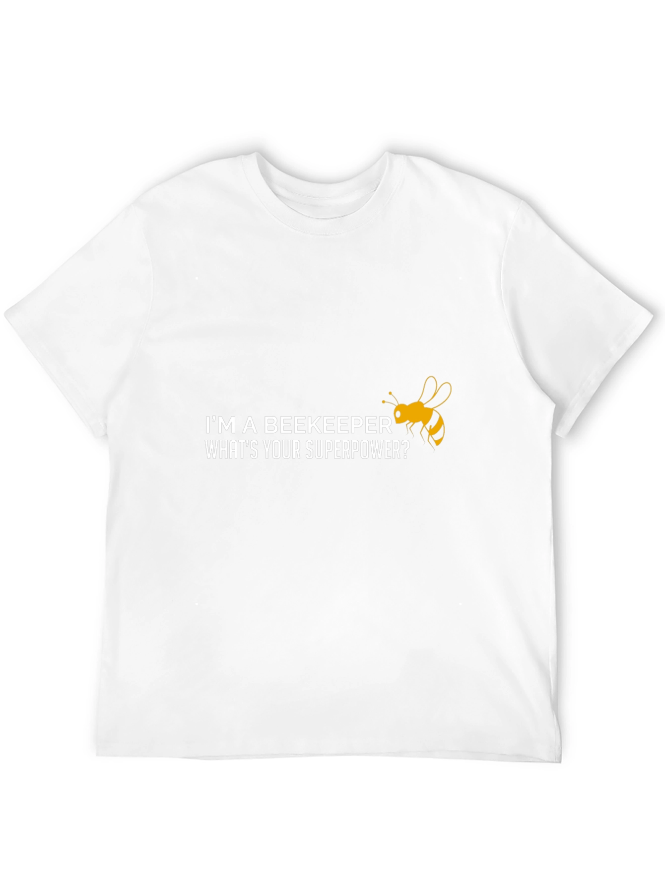 Black Beekeeper Superpower T-Shirt - Honey Bee Design view 12