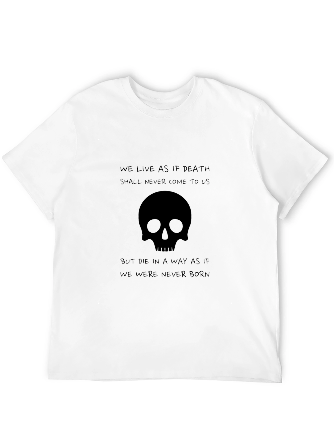Black Skull Graphic Black T-Shirt - Live Like Death view 12