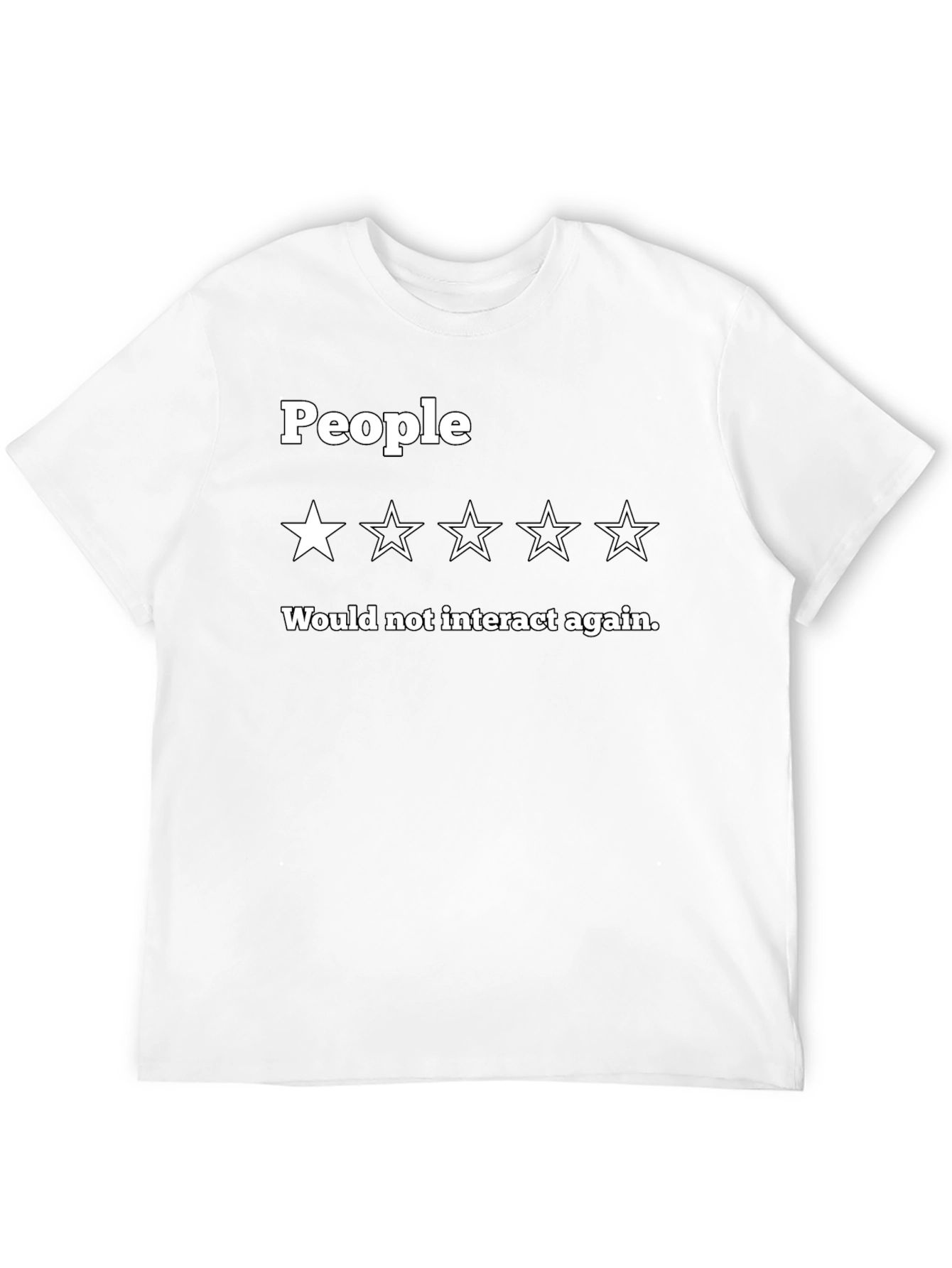 Black People Rating T-Shirt - One Star Review Novelty Tee view 12