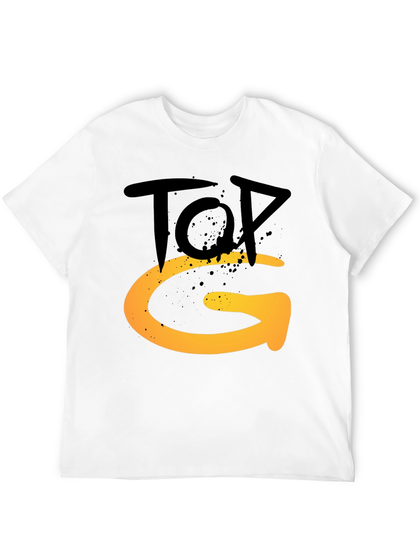 Black Top G Graphic Tee - Stylish Men's Black T-Shirt view 12