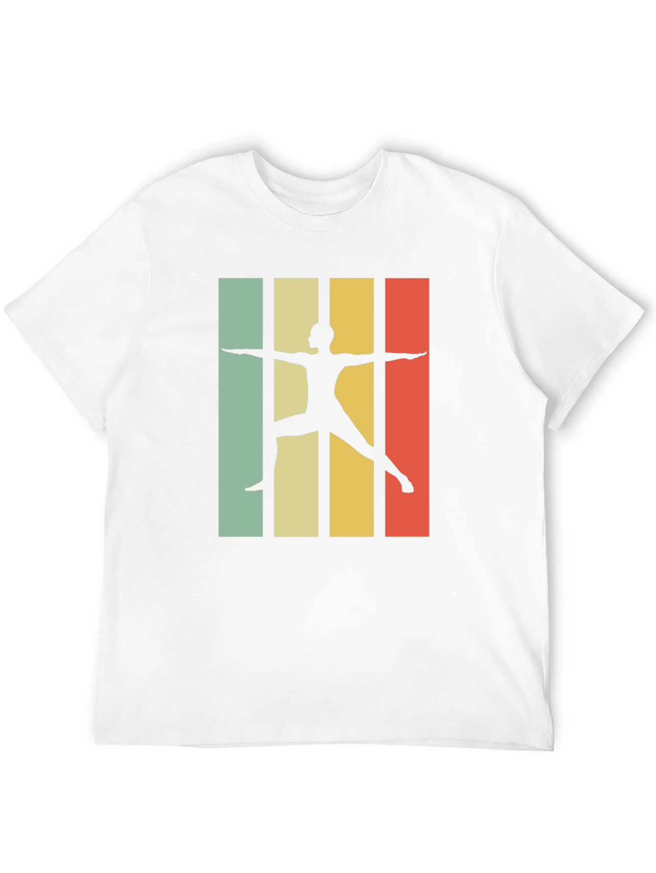 Black Retro Yoga Pose Graphic T-Shirt - Black view 12