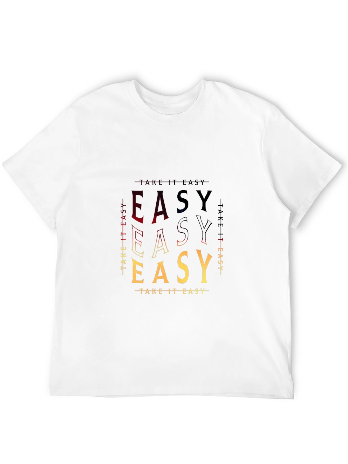 Black Take It Easy T-Shirt - Stylish Graphic Tee view 12