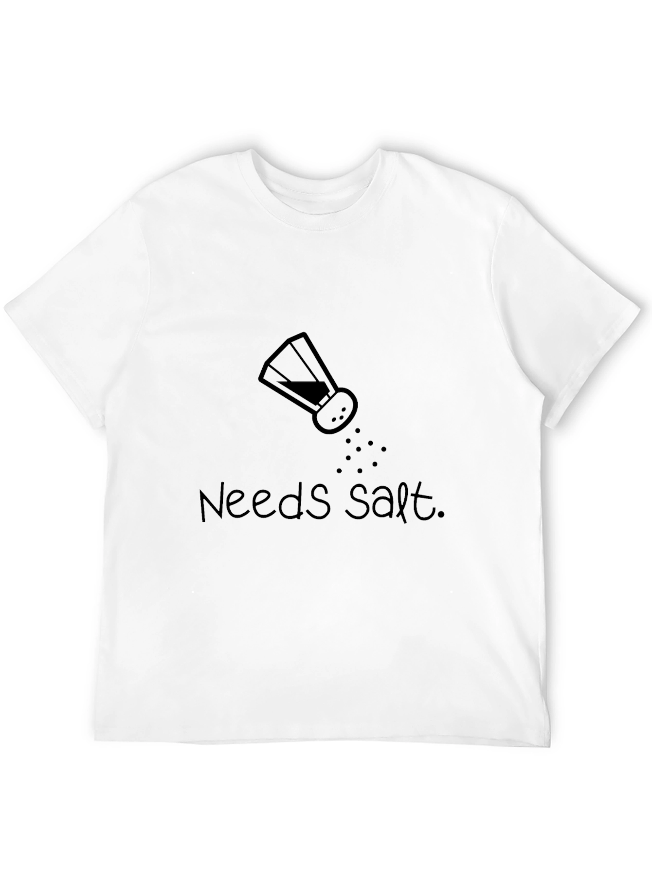 Black Needs Salt T-Shirt - Black Cotton Tee view 12