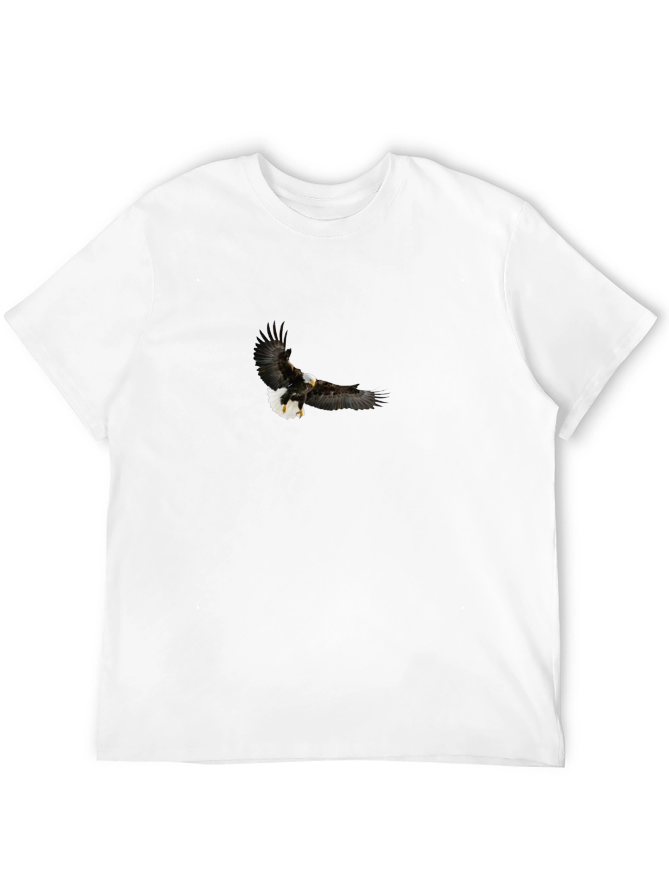 Black Bald Eagle Graphic Black T-Shirt view 12