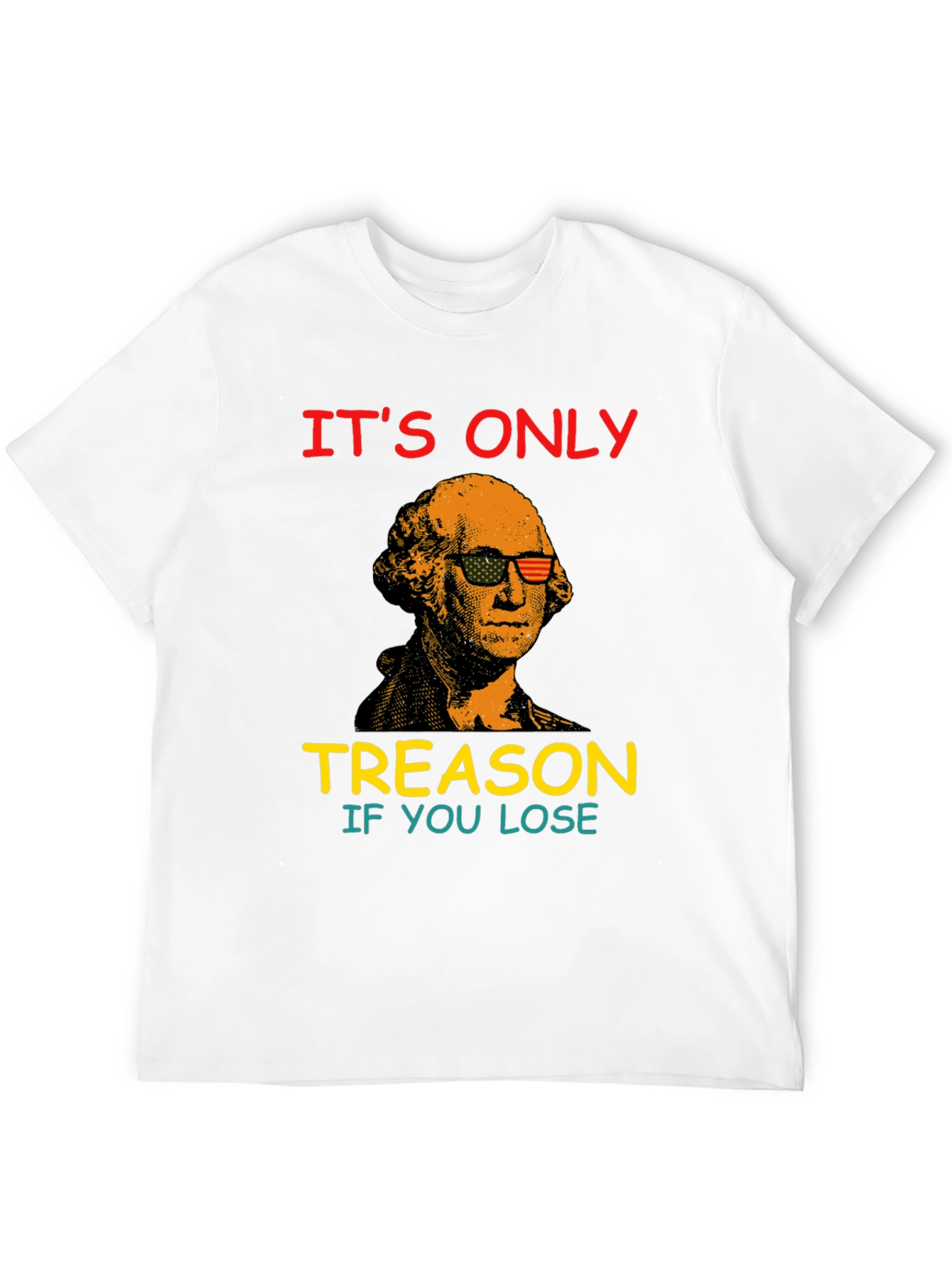 Black Funny George Washington Treason T-Shirt view 12