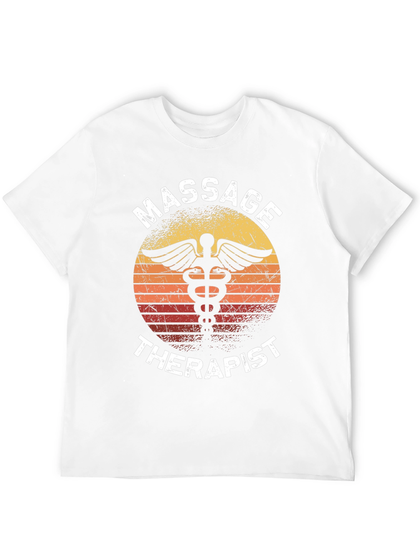 Black Massage Therapist Sunset T-Shirt view 12