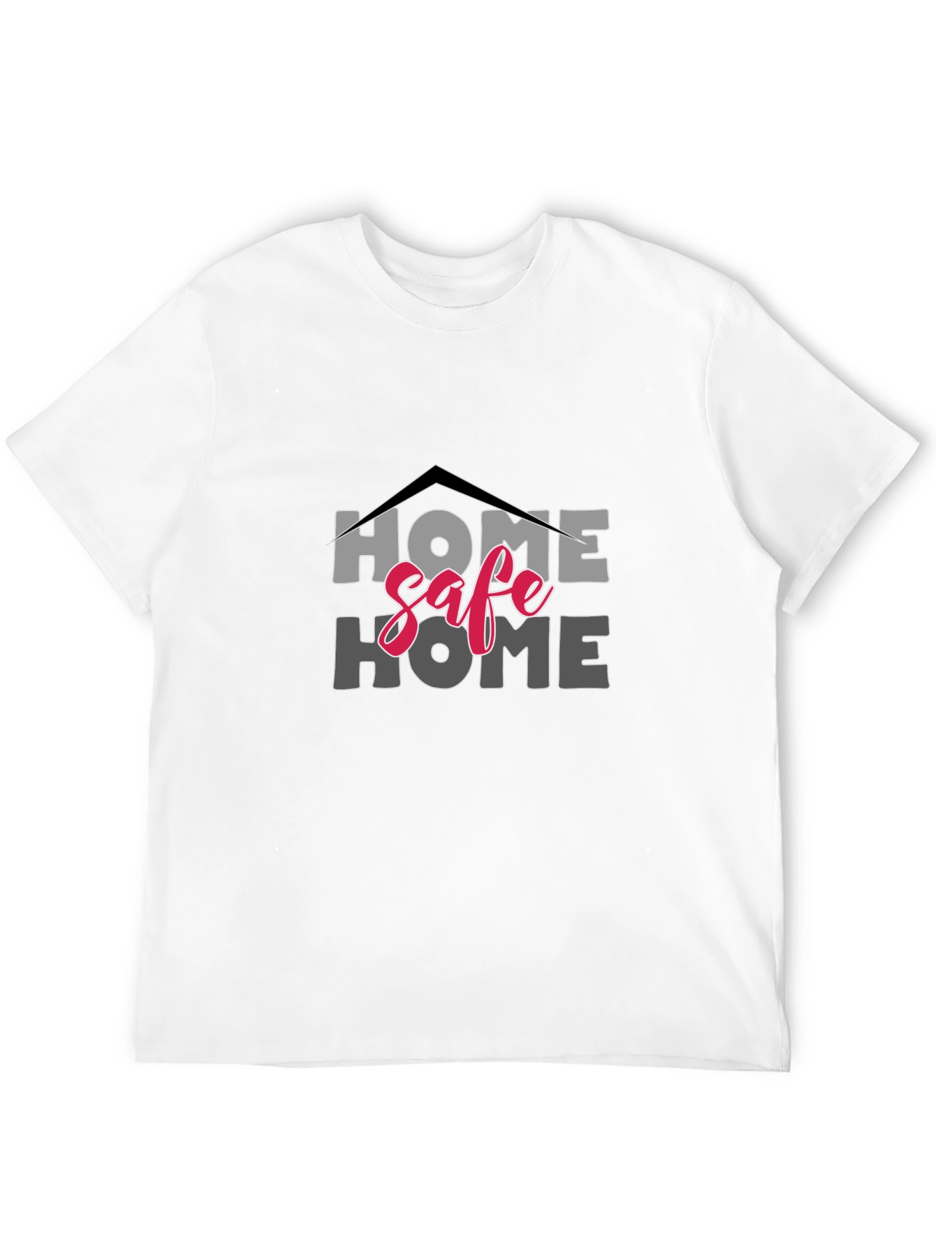 Black Home Safe Home Black T-Shirt view 12