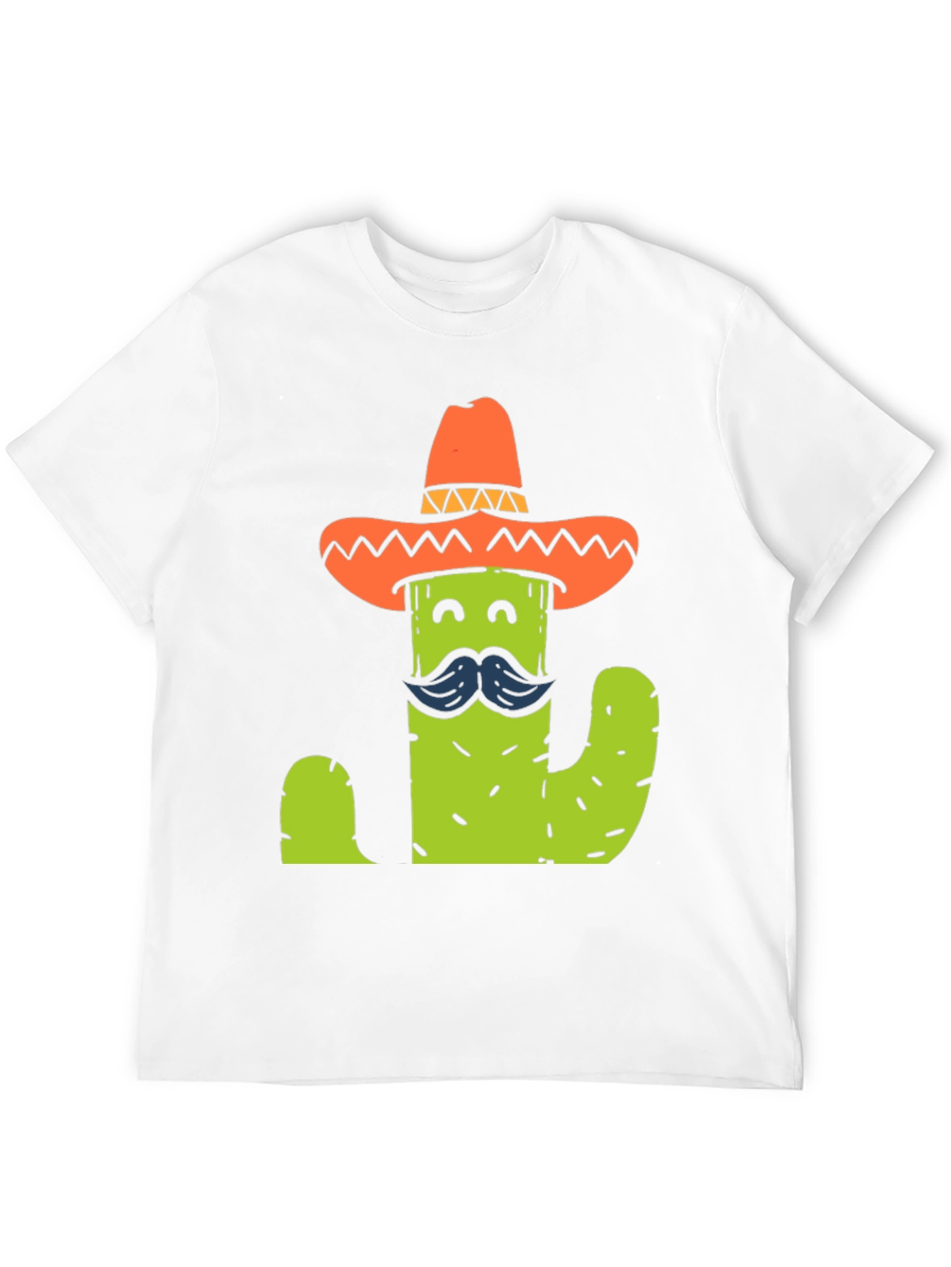 Black Cactus Sombrero T-Shirt - Funny Graphic Tee view 12