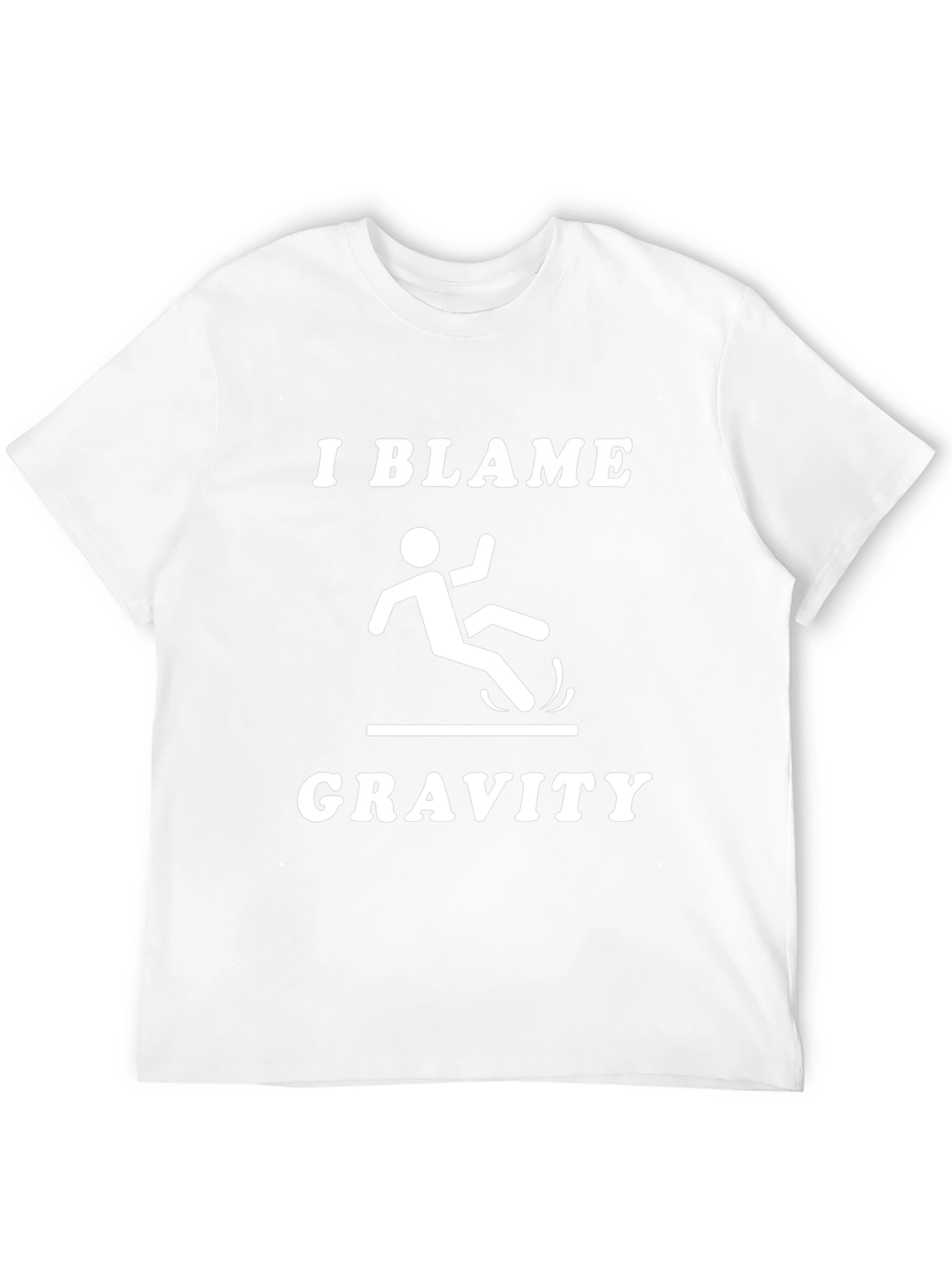 Black I Blame Gravity Graphic T-Shirt - Funny Humor Tee view 12