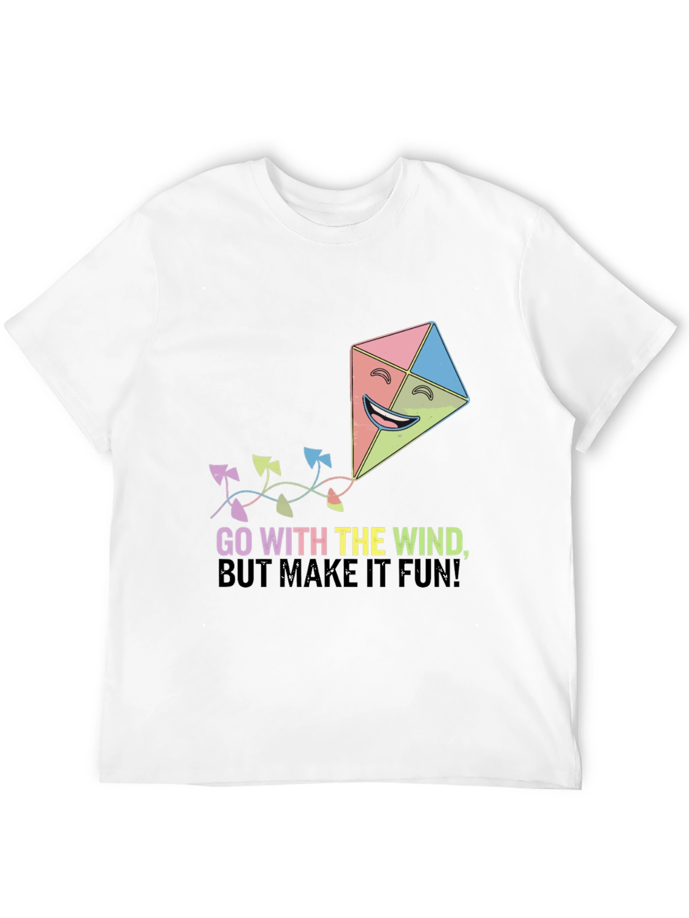 Black Go With The Wind Kite T-Shirt view 12