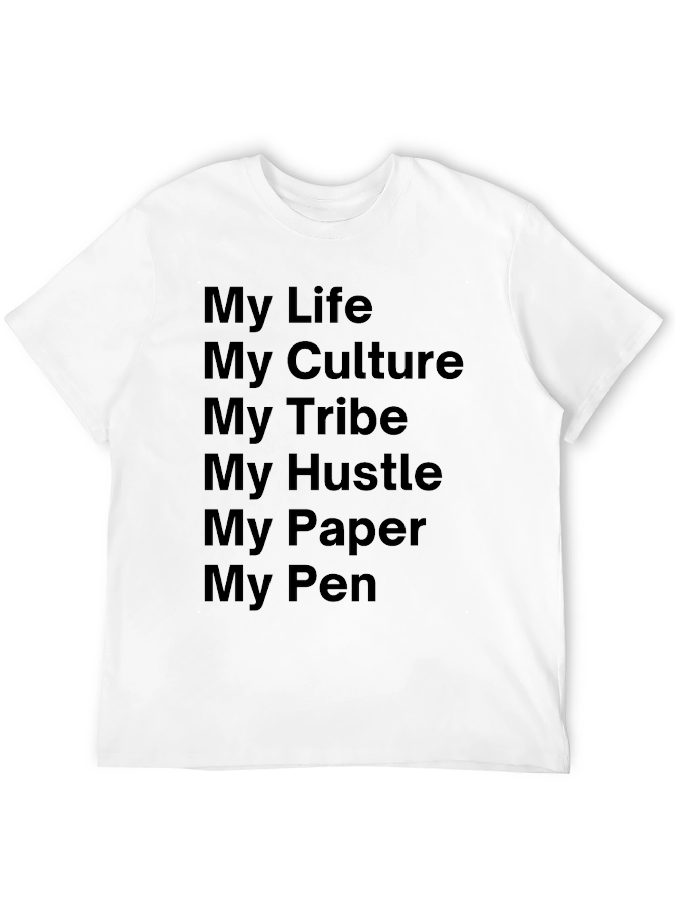 Black My Life My Hustle Graphic Tee view 12