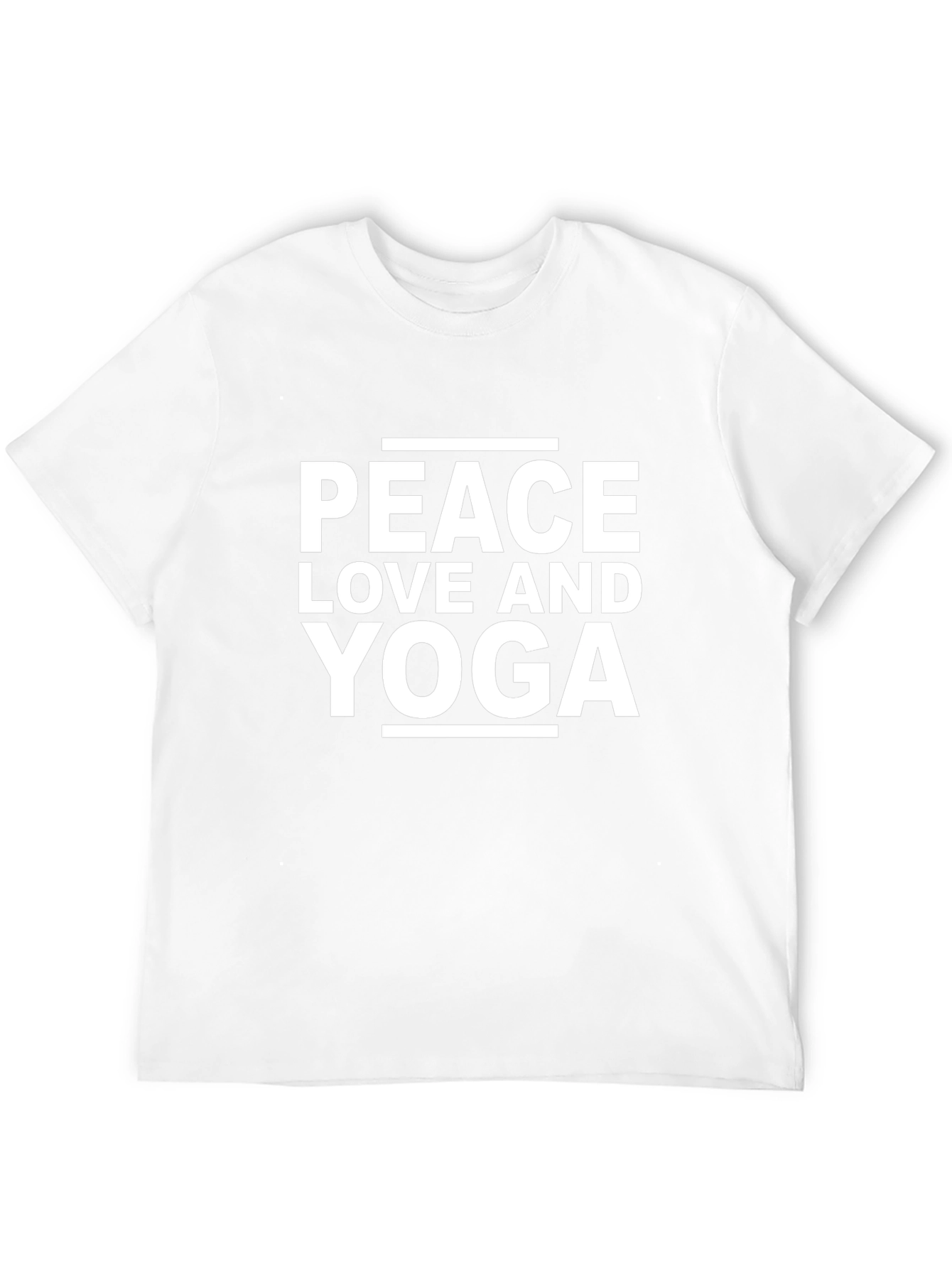 Black Peace Love Yoga Graphic Tee view 12
