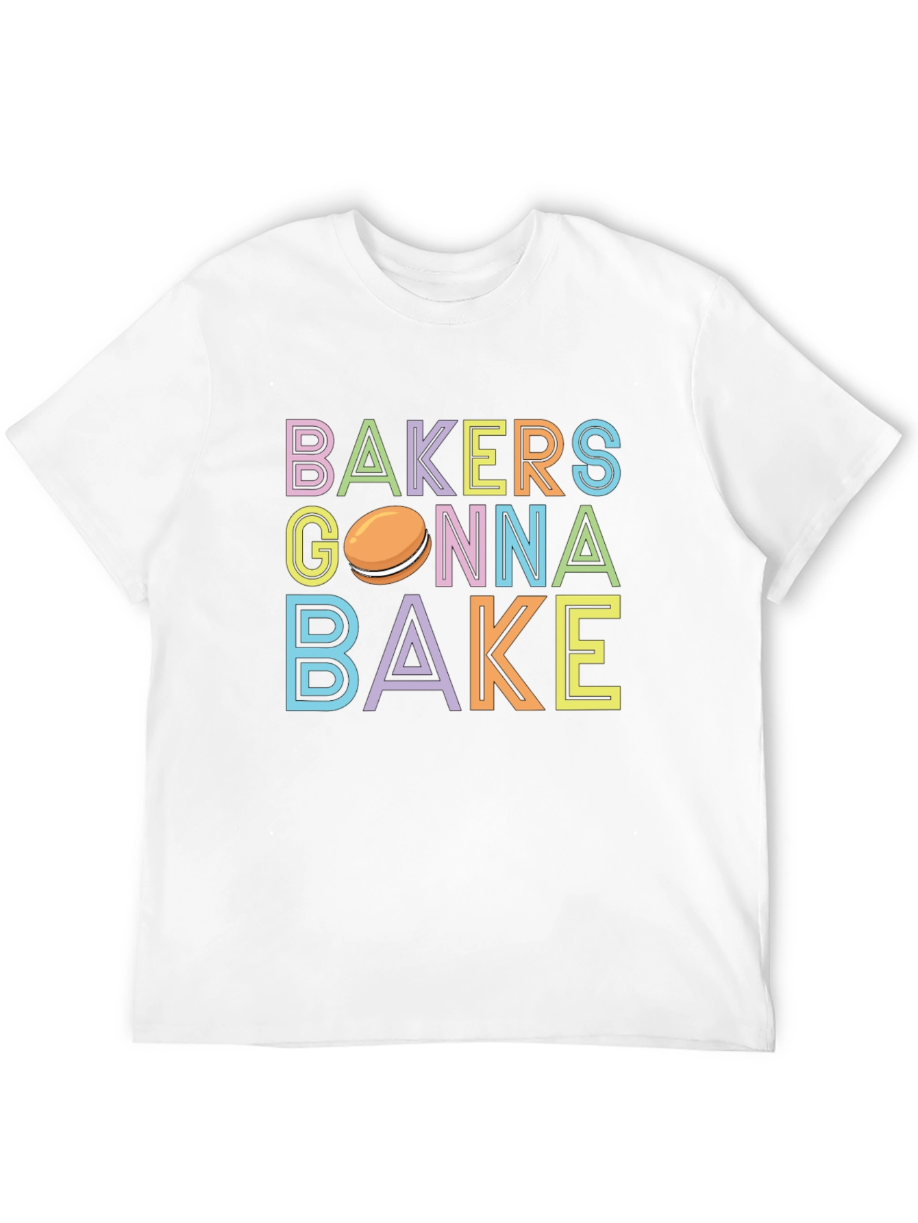 Black Bakers Gonna Bake T-Shirt - Cute Macaron Design view 12