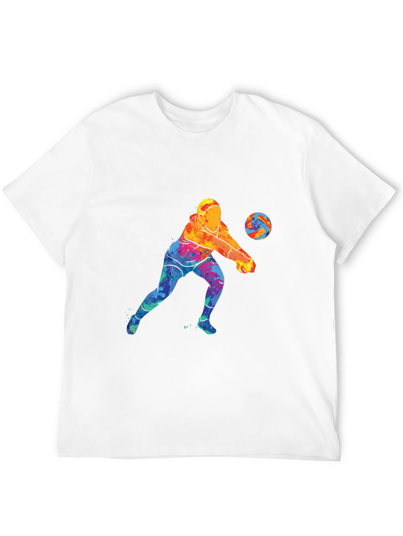 Black Volleyball Player Graphic Tee - Stylish & Comfortable view 12