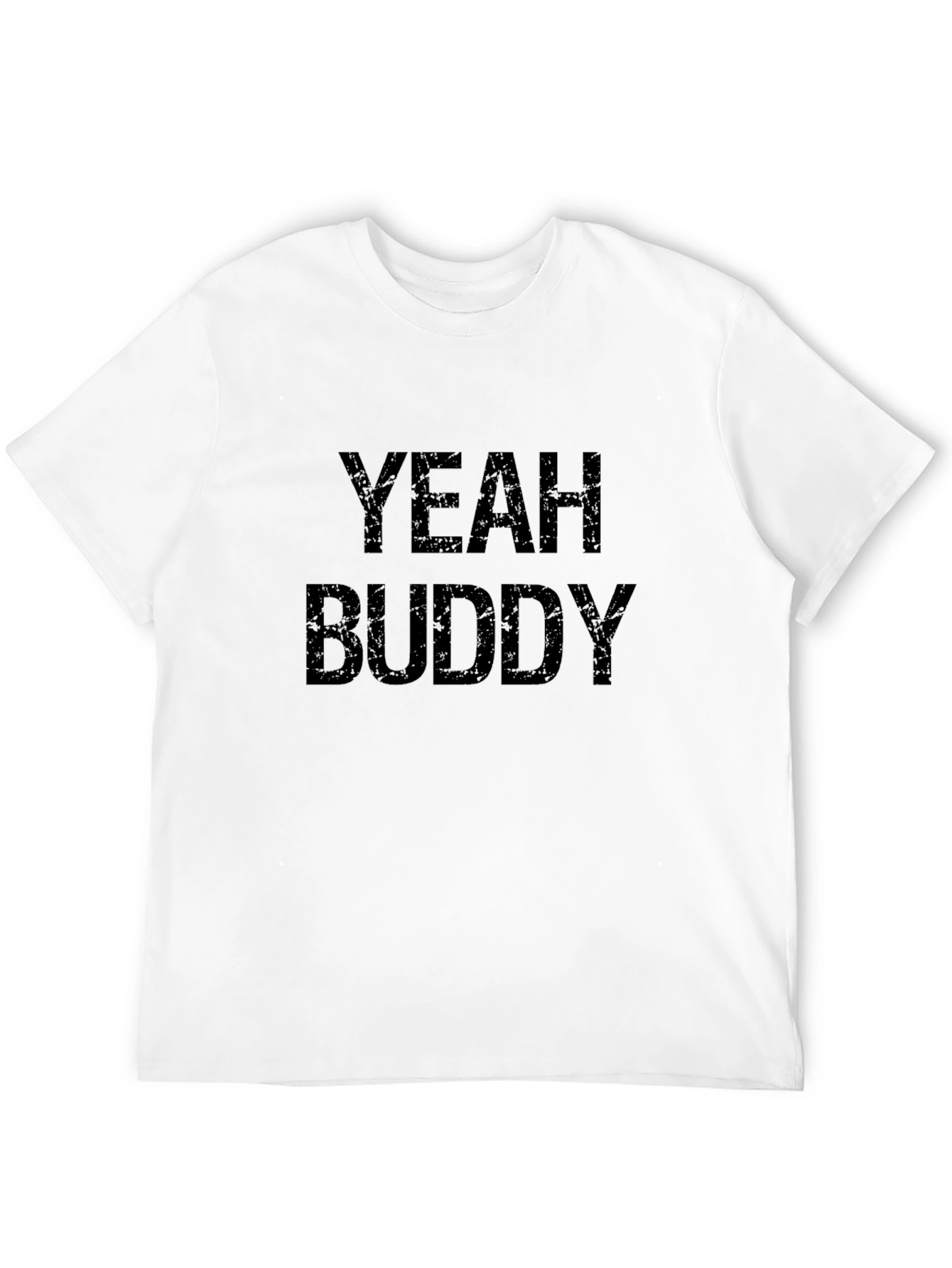 Black Yeah Buddy Graphic T-Shirt - Black Cotton Tee view 12