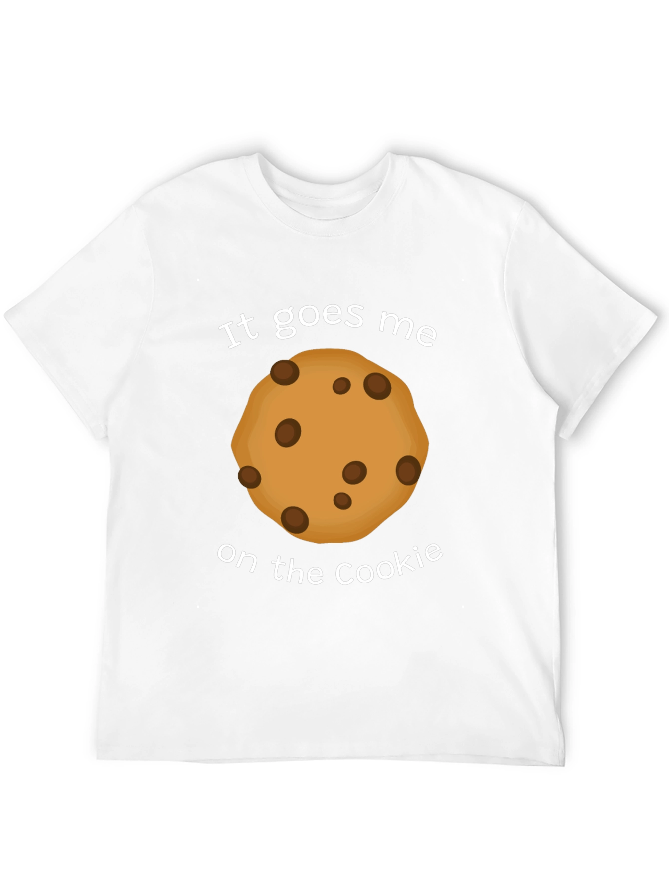 Black It Goes Me on the Cookie Funny T-Shirt view 12