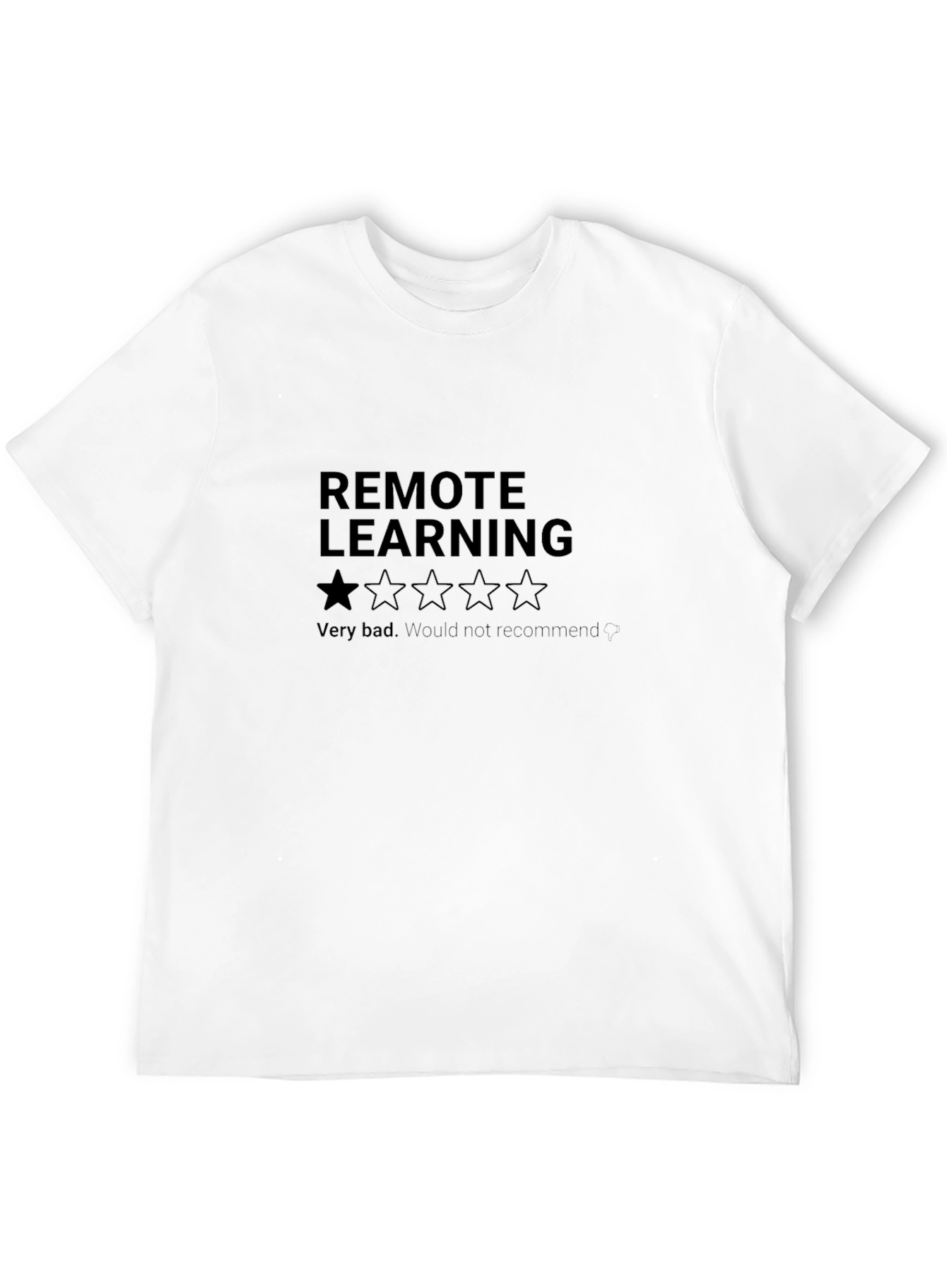 Black Remote Learning One-Star Tee view 12