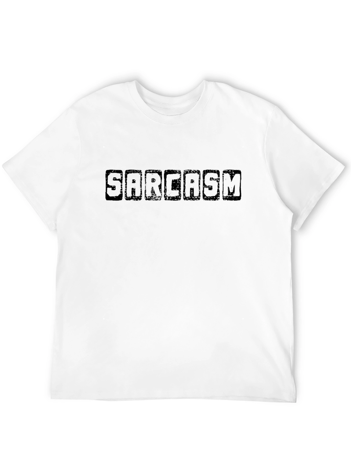Black Sarcasm Black Graphic Tee - Men's Casual T-Shirt view 12