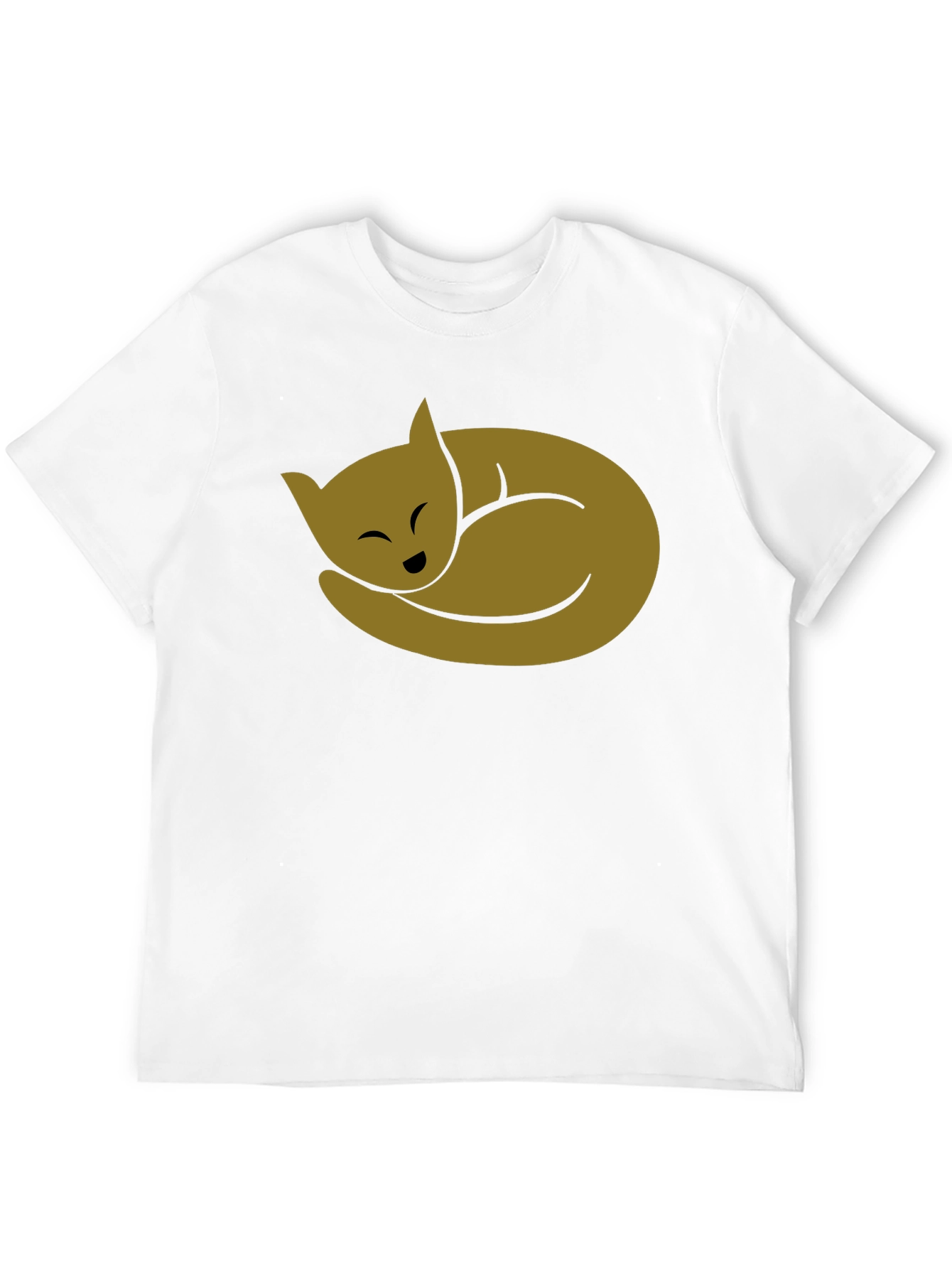 Black Cozy Cat Black T-Shirt - Soft Cotton Blend view 12