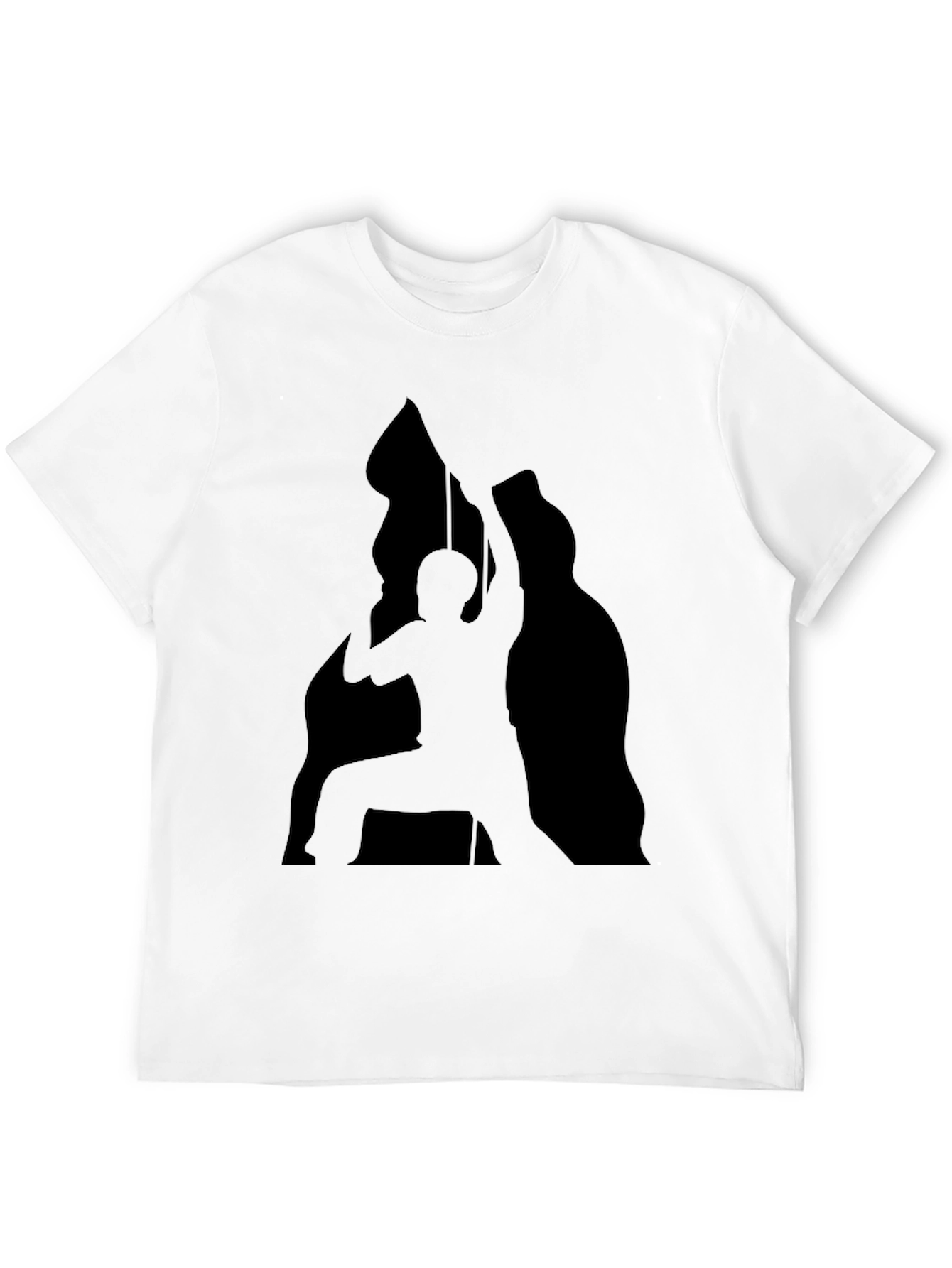 Black Silhouette Climber Black T-Shirt view 12