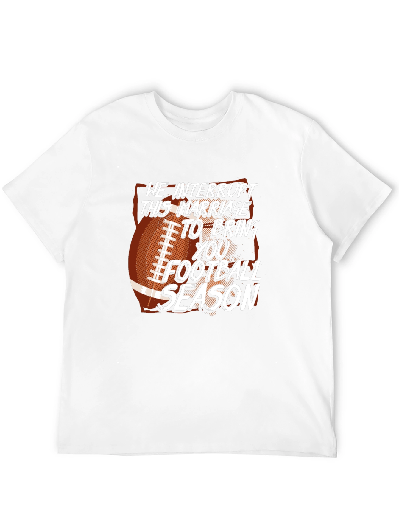 Black Funny Football Season T-Shirt Marriage Interrupted view 12