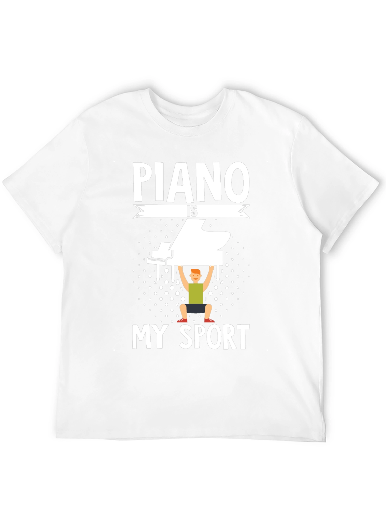Black Piano is My Sport T-Shirt - Musician Workout Tee view 12