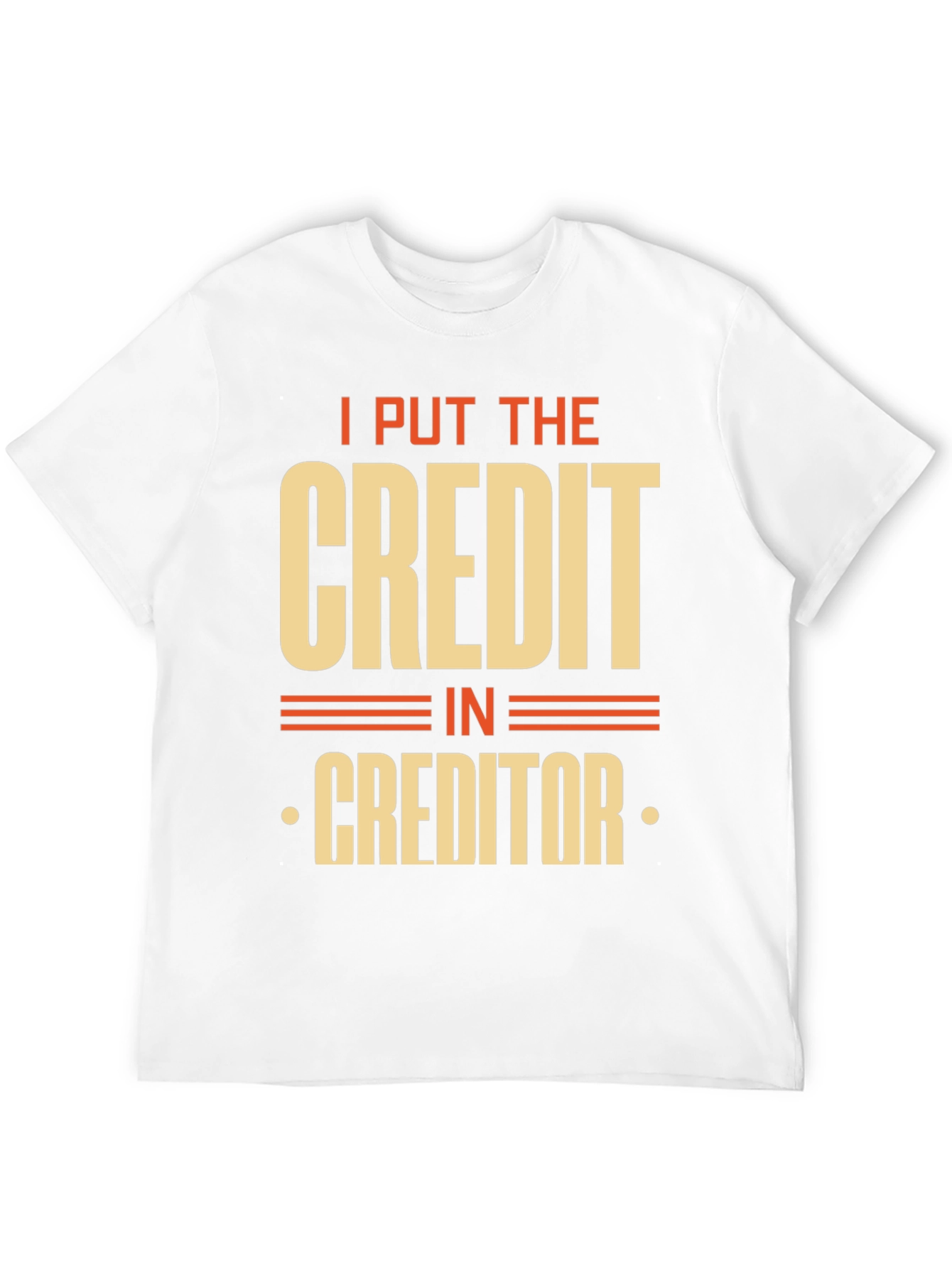 Black Credit Creditor Funny Graphic T-Shirt view 12