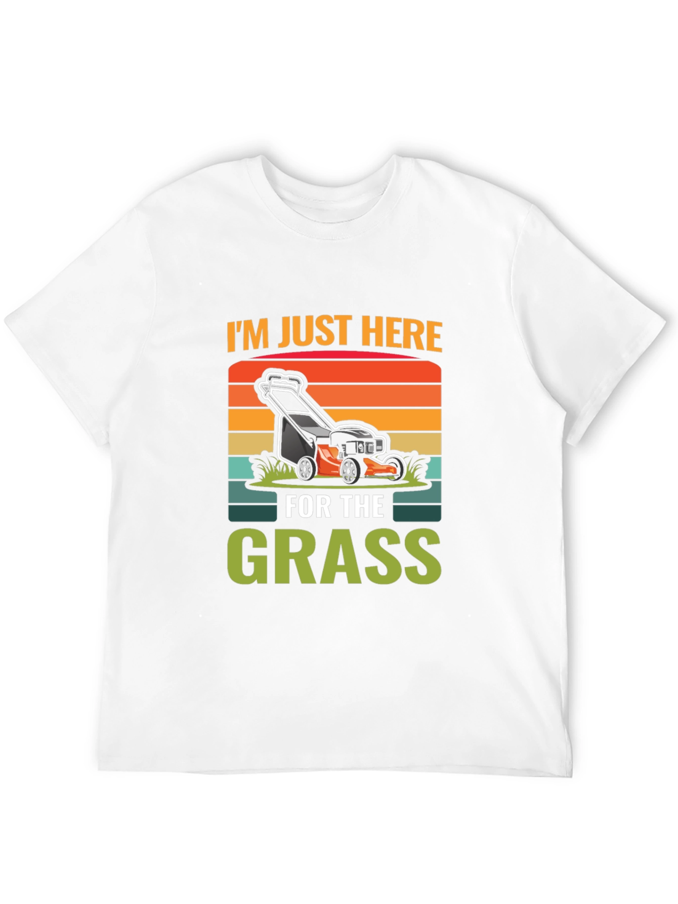 Black I'm Just Here For The Grass T-Shirt view 12