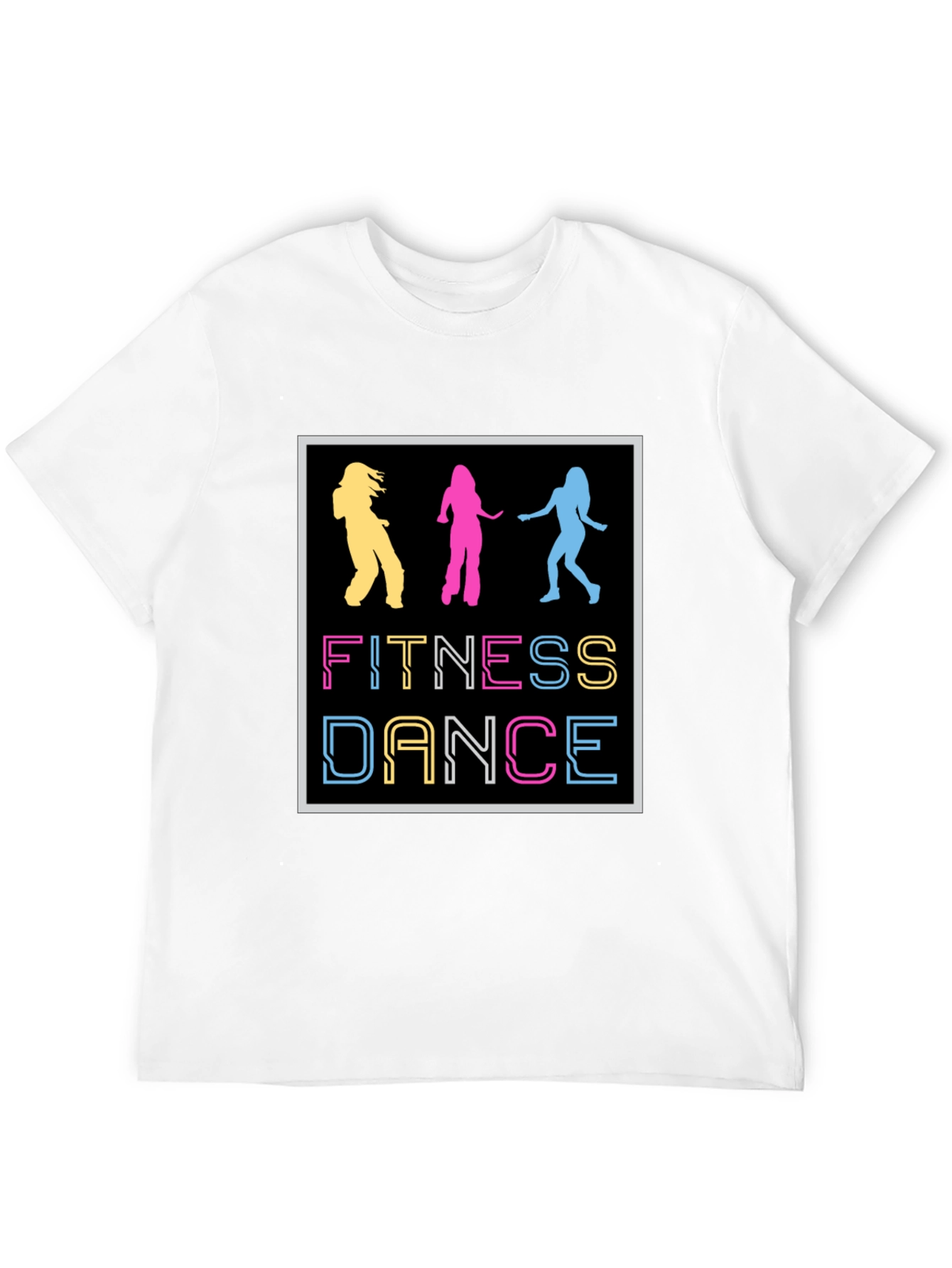 Black Fitness Dance Graphic T-Shirt view 12