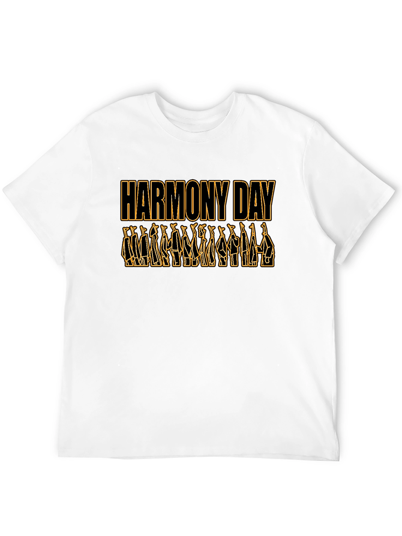 Black Harmony Day Black T-Shirt view 12